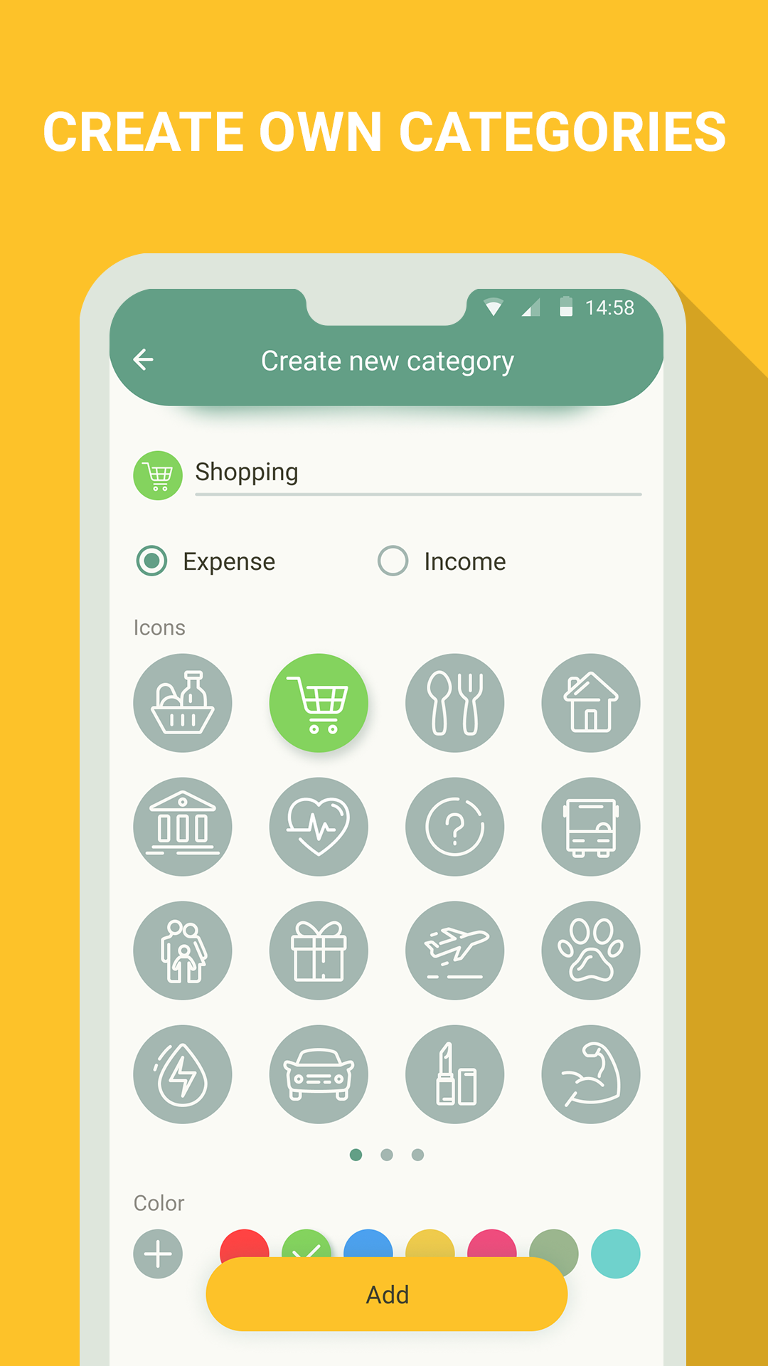 اسکرین شات 2 برنامه Money manager & expenses
