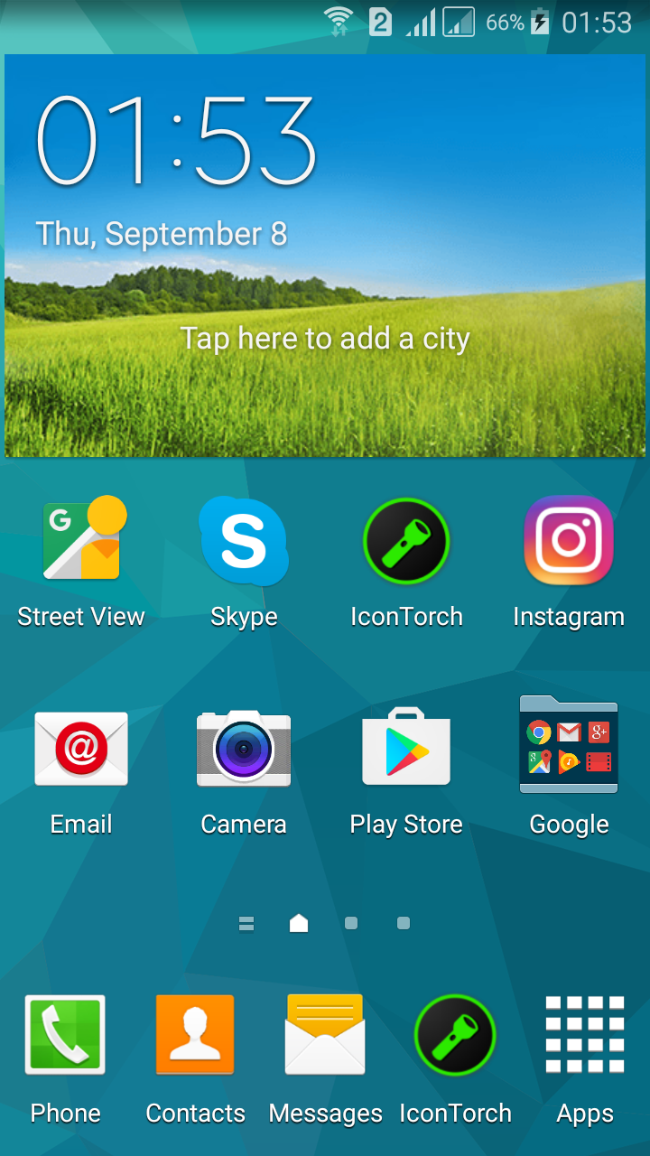 اسکرین شات 3 برنامه Icon Torch - Flashlight