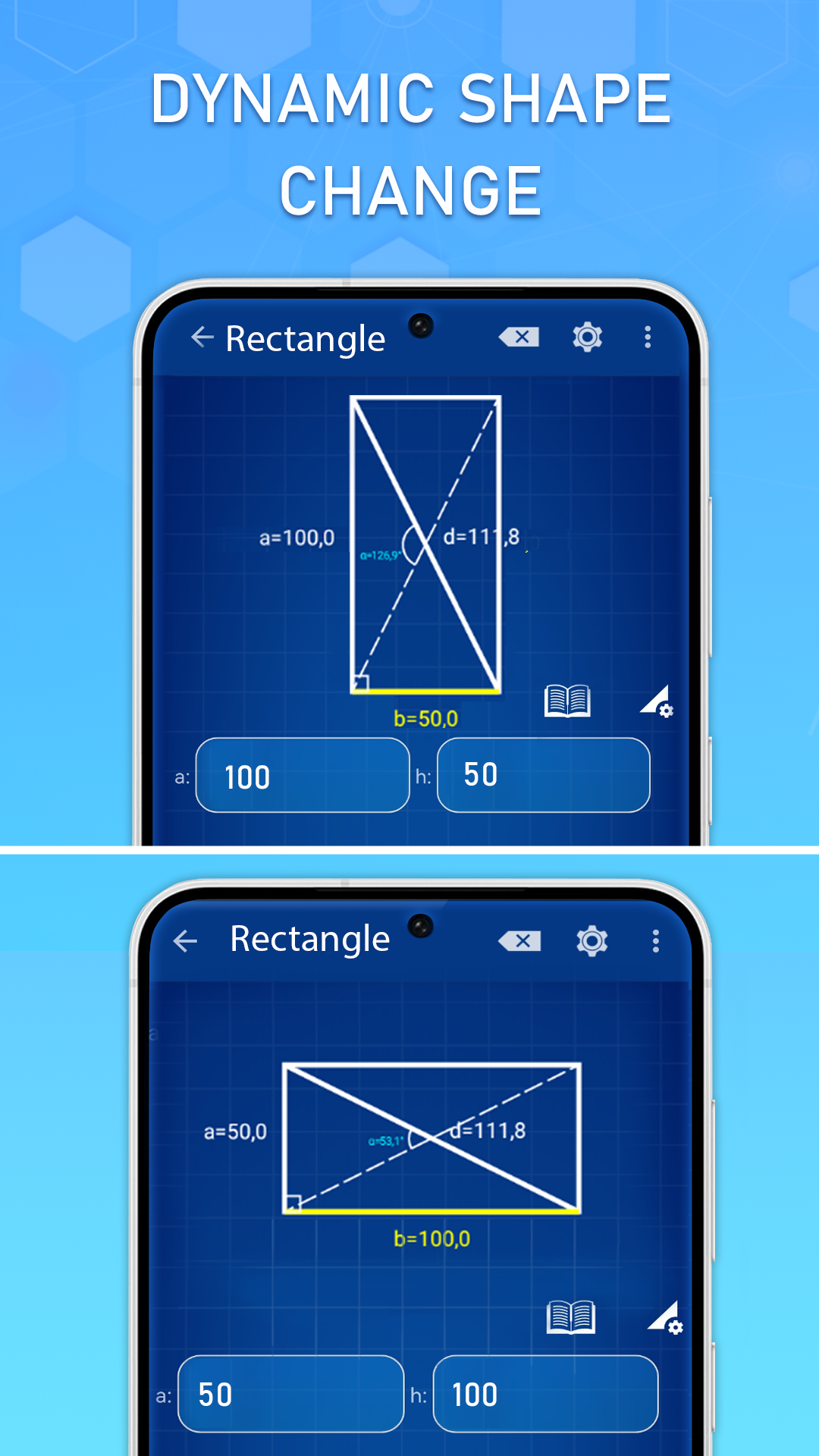 اسکرین شات 2 برنامه Geometry: Shape Calculator