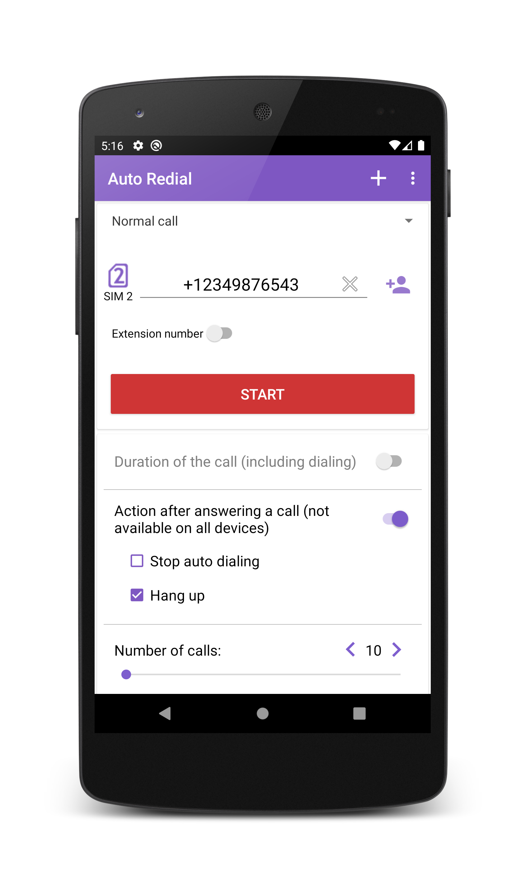 اسکرین شات 8 برنامه Auto Redial