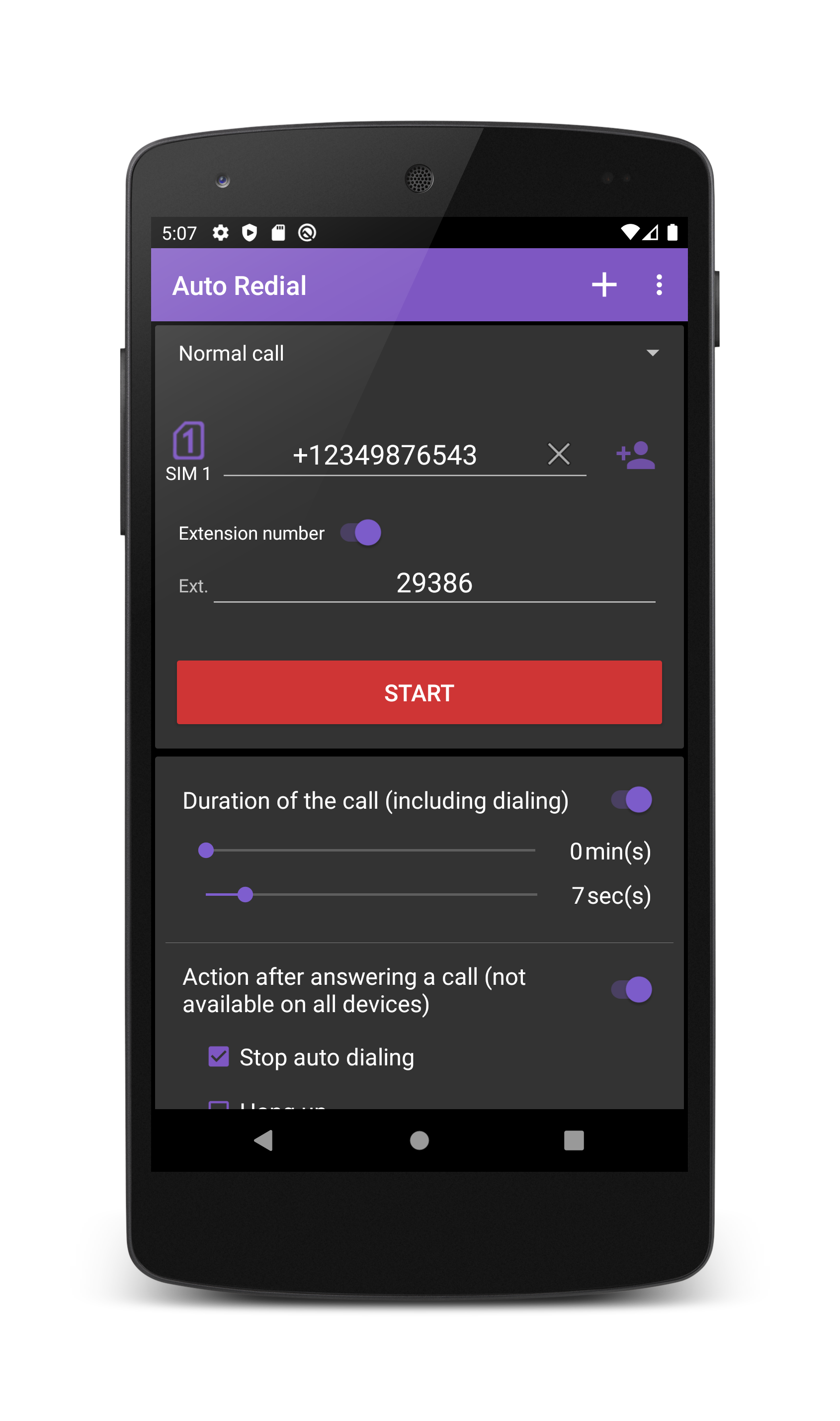 اسکرین شات 1 برنامه Auto Redial