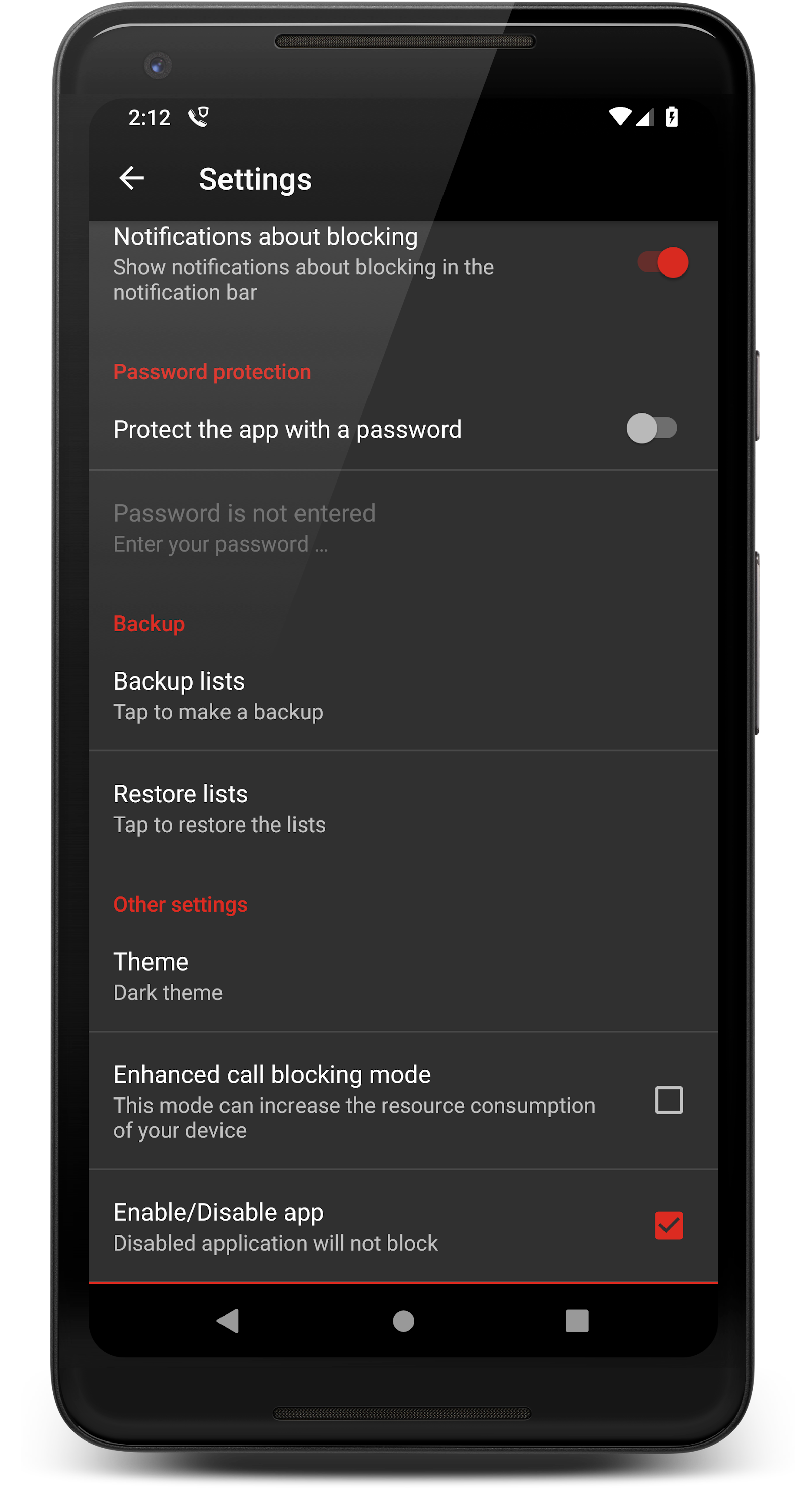 اسکرین شات 4 برنامه Call Blocker