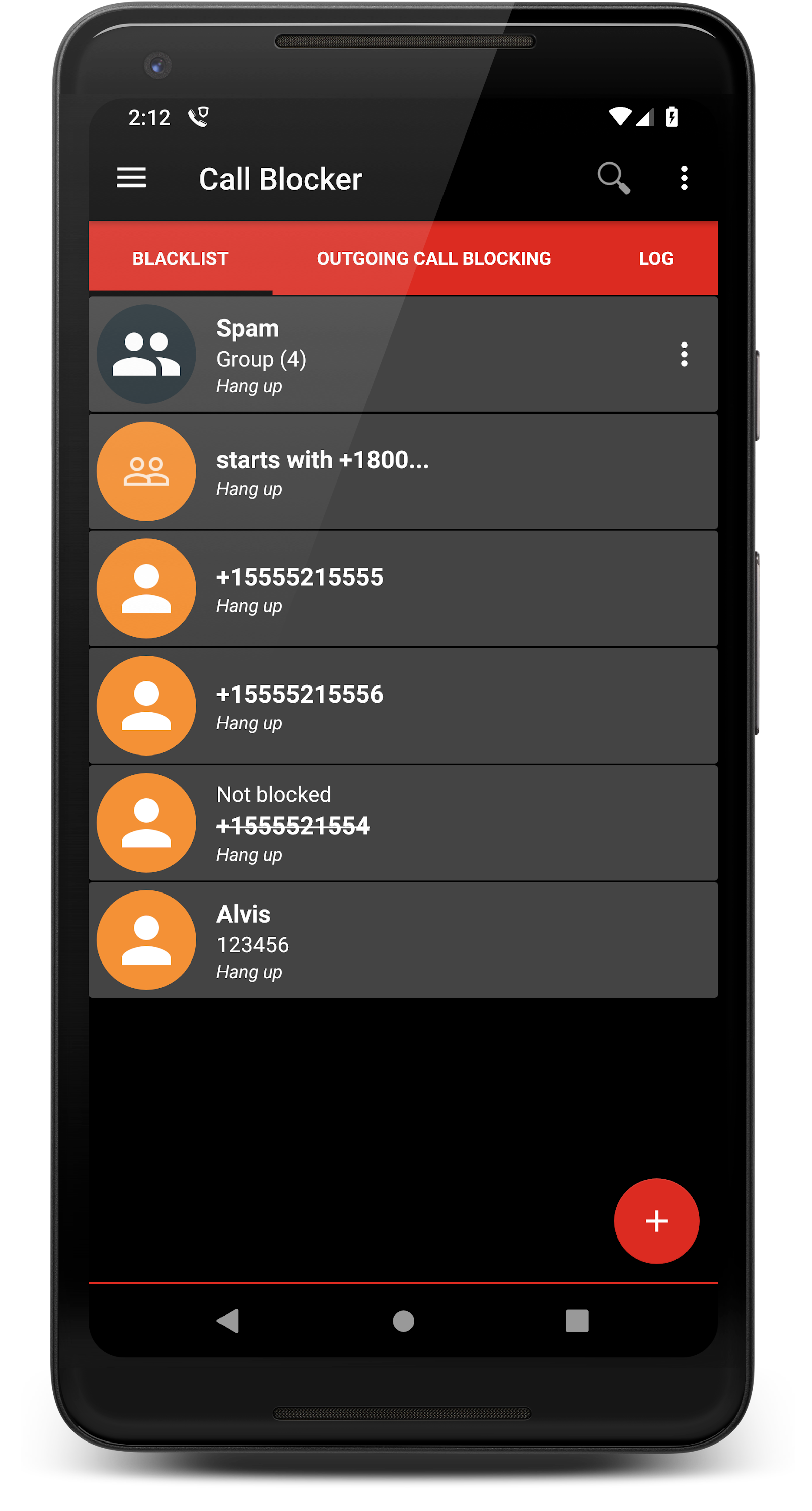 اسکرین شات 2 برنامه Call Blocker
