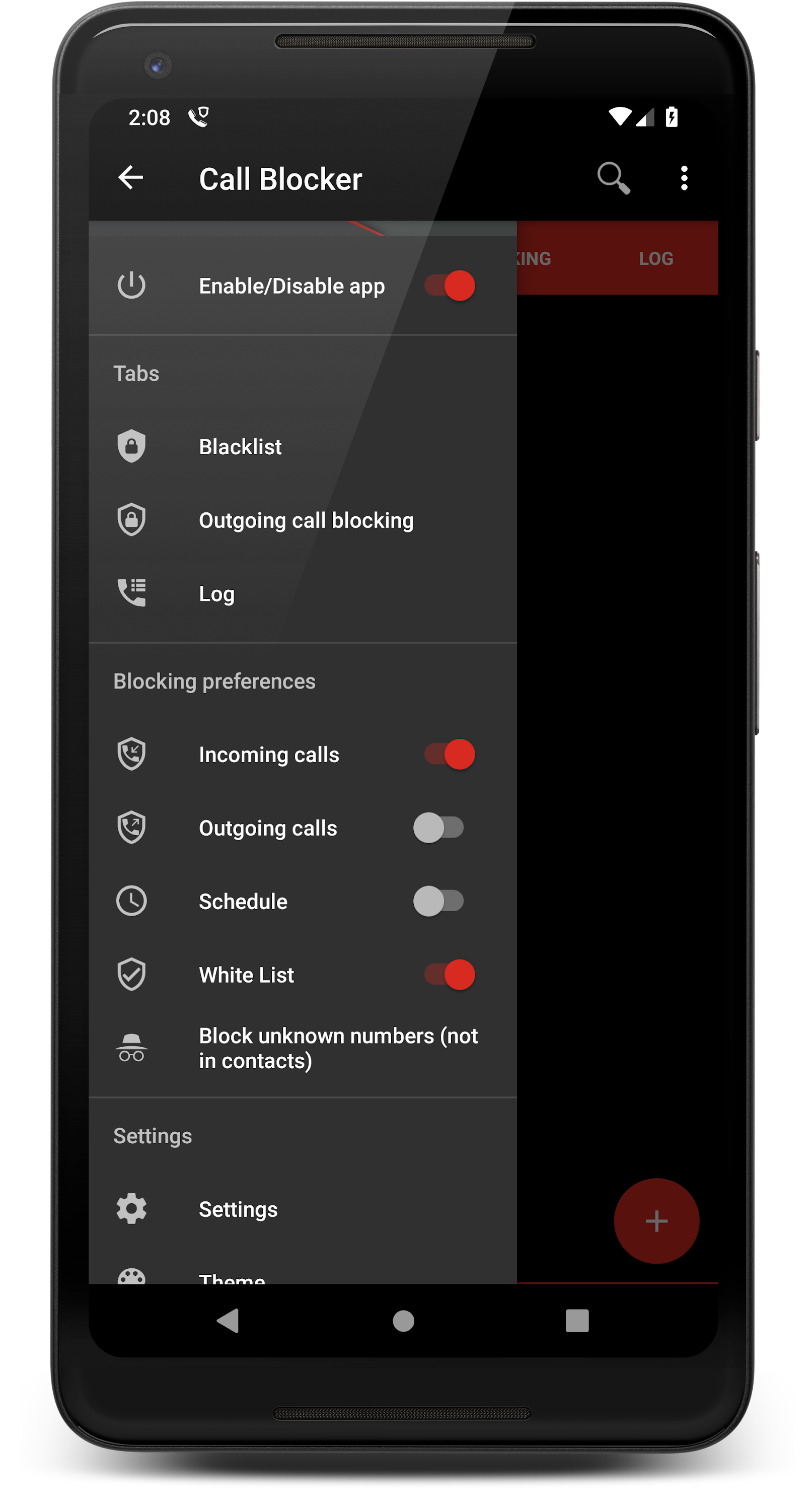 اسکرین شات 1 برنامه Call Blocker