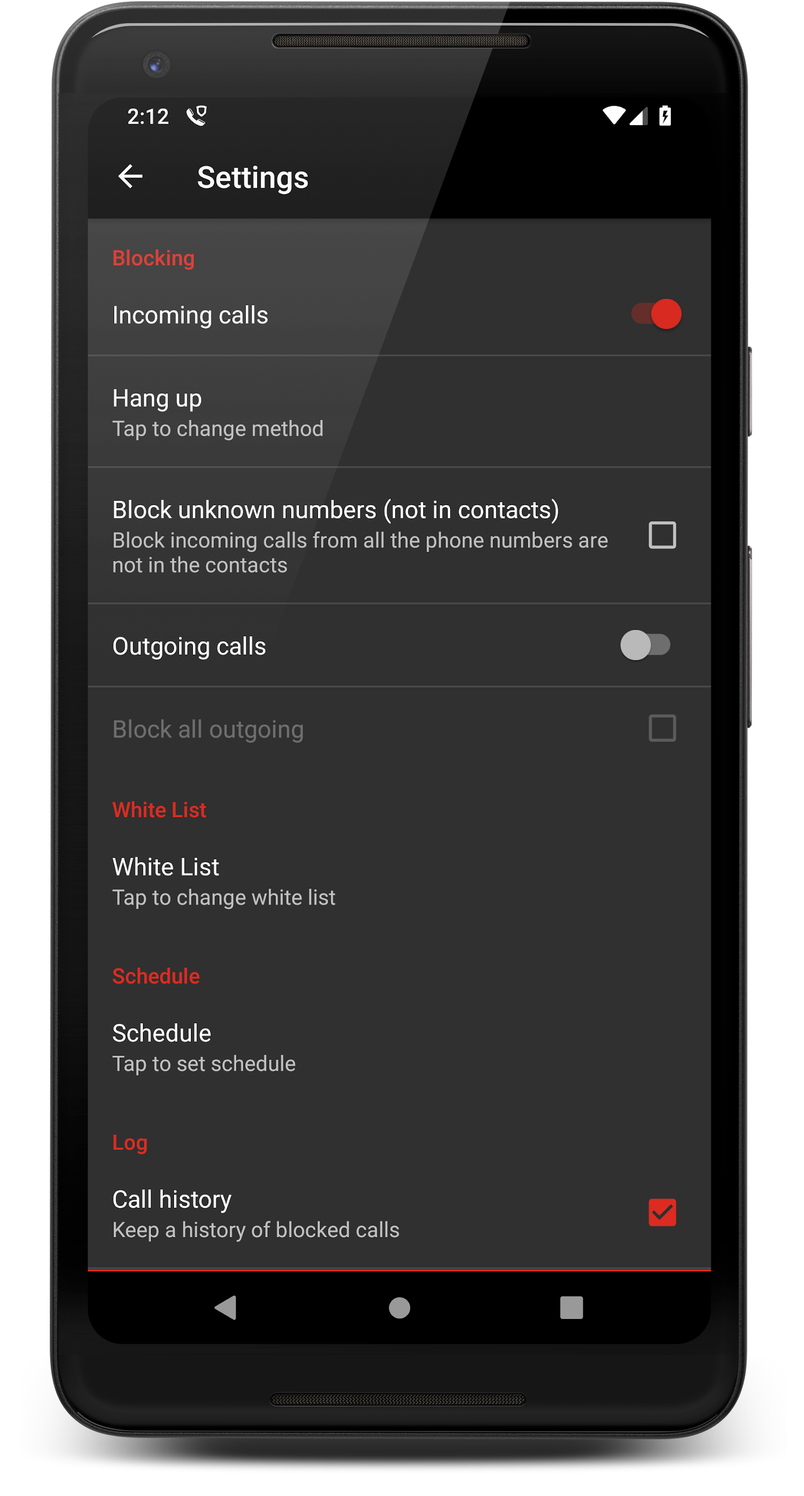 اسکرین شات 3 برنامه Call Blocker