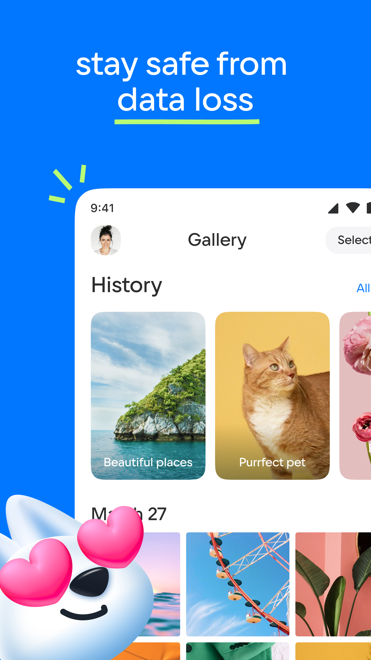 اسکرین شات 5 برنامه Cloud: Video, photo storage