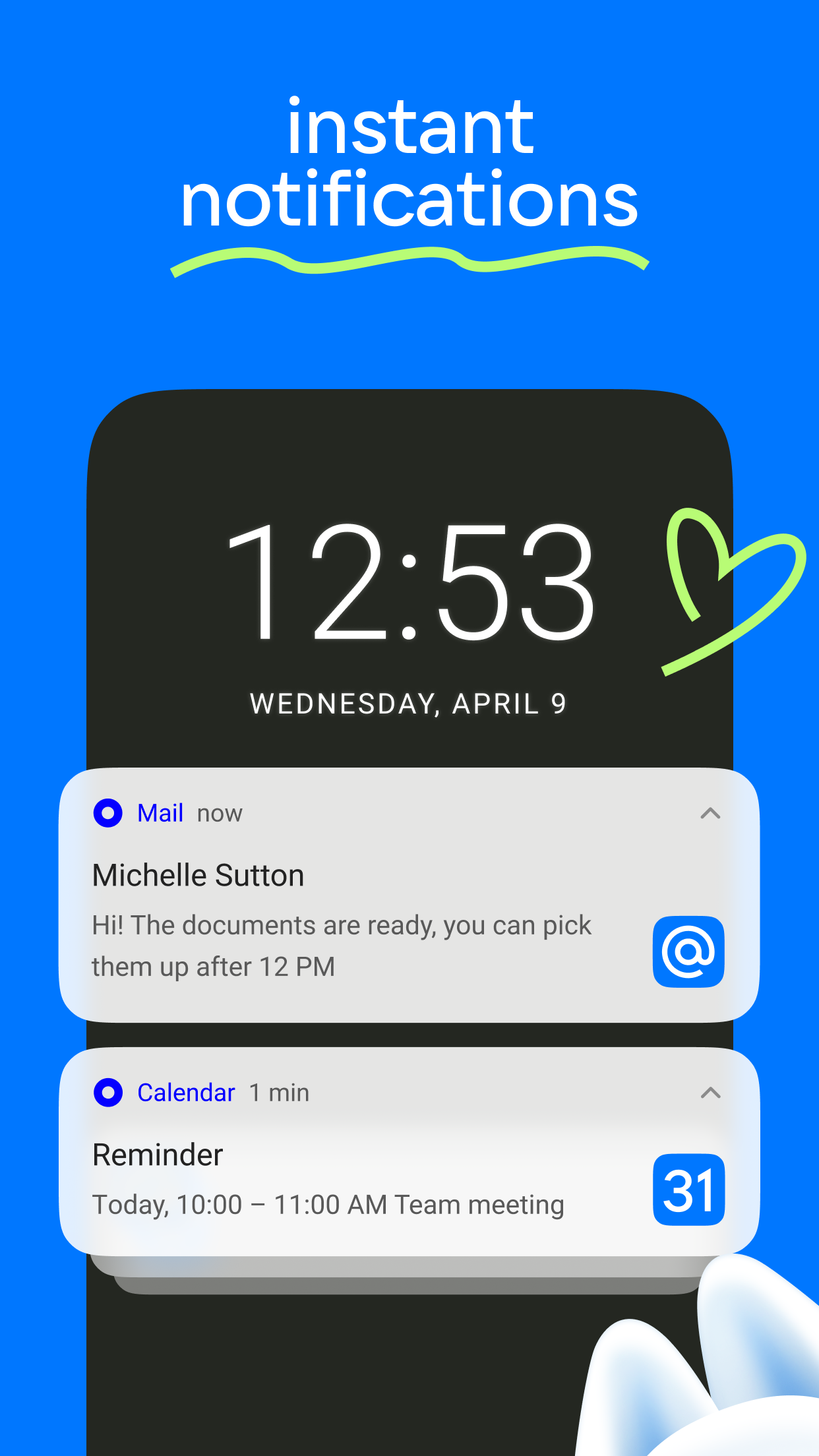 اسکرین شات 3 برنامه Mail: Email, Cloud, Calendar