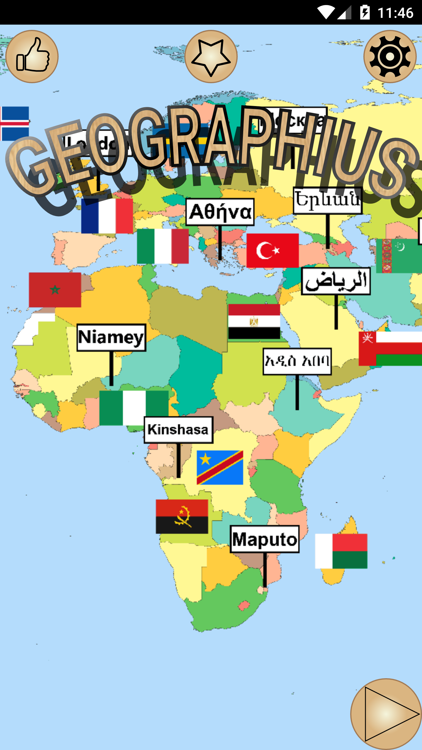 اسکرین شات 1 بازی GEOGRAPHIUS: Countries & Flags