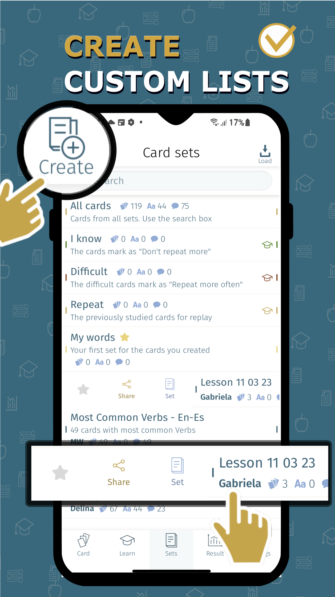اسکرین شات 3 برنامه Flashcard maker vocab notebook