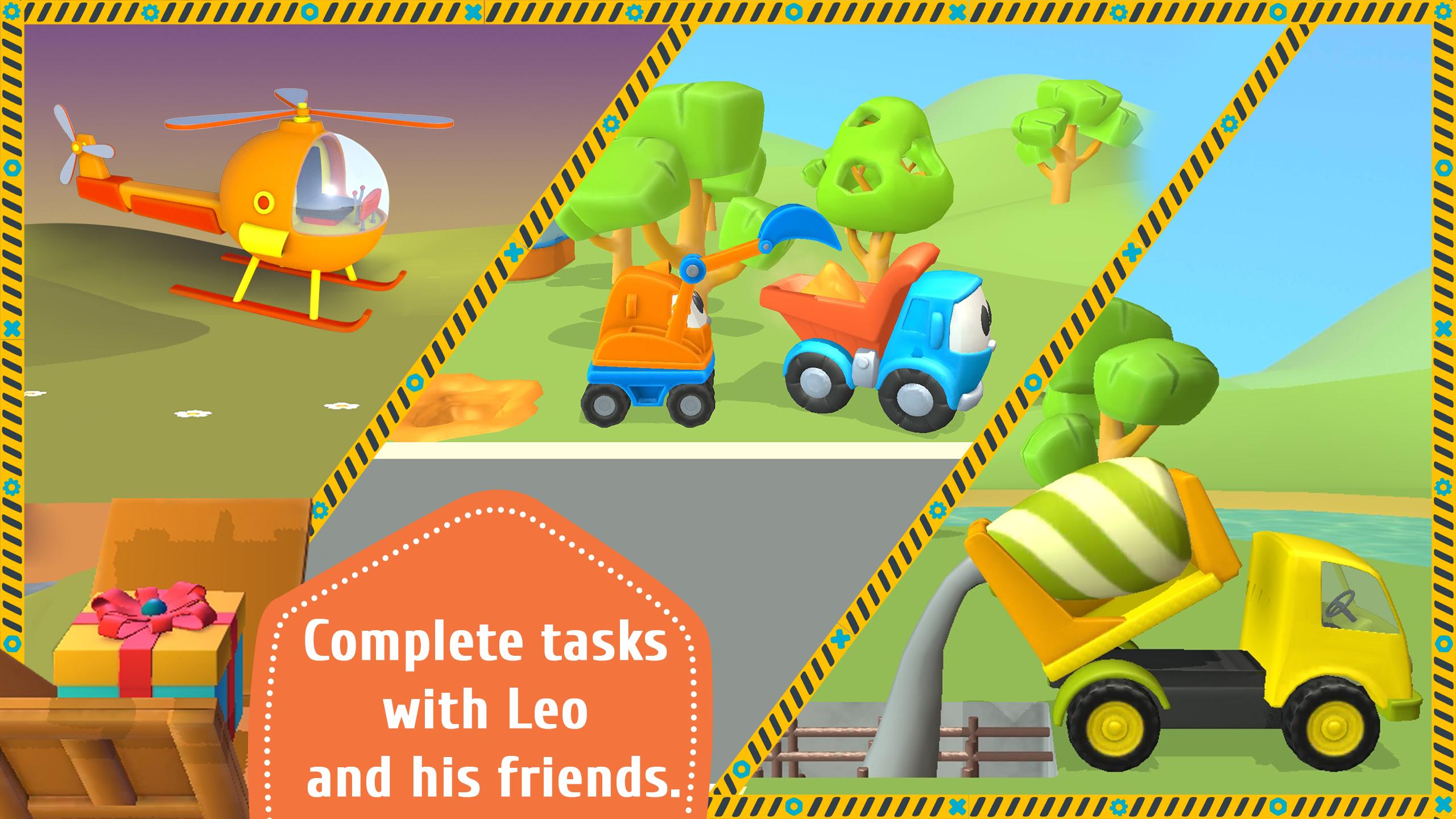 اسکرین شات 3 بازی Leo and Сars: games for kids