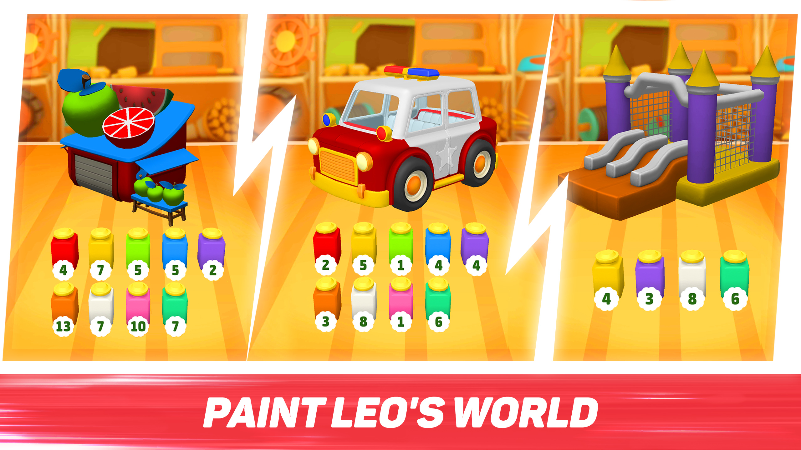 اسکرین شات 3 بازی Leo Runner: car games for kids
