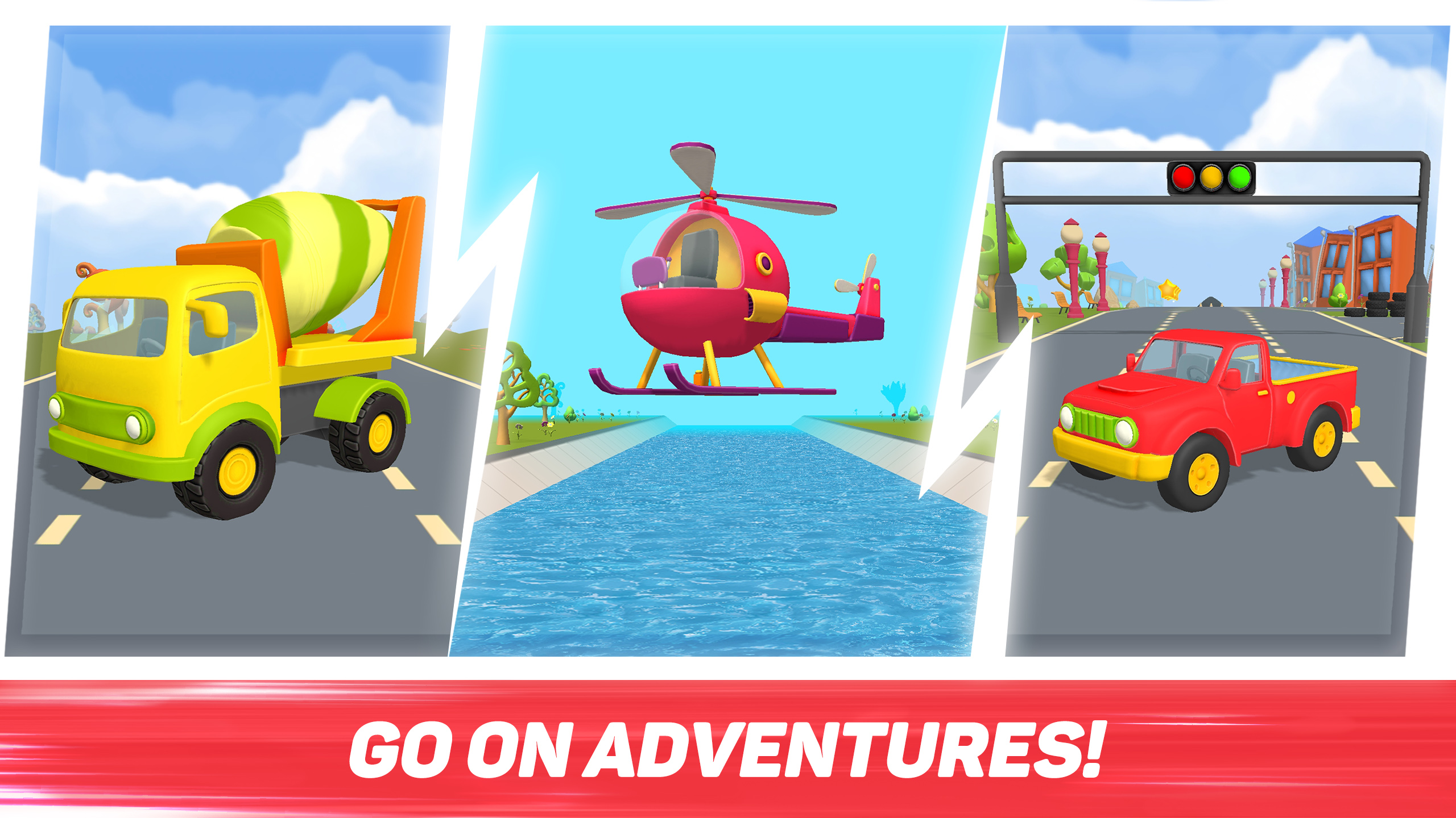 اسکرین شات 4 بازی Leo Runner: car games for kids