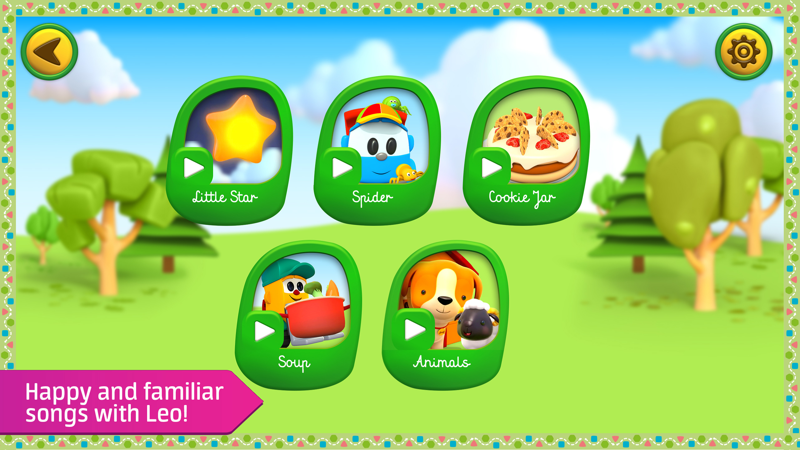 اسکرین شات 4 برنامه Leo Kids Songs & Toddler Games