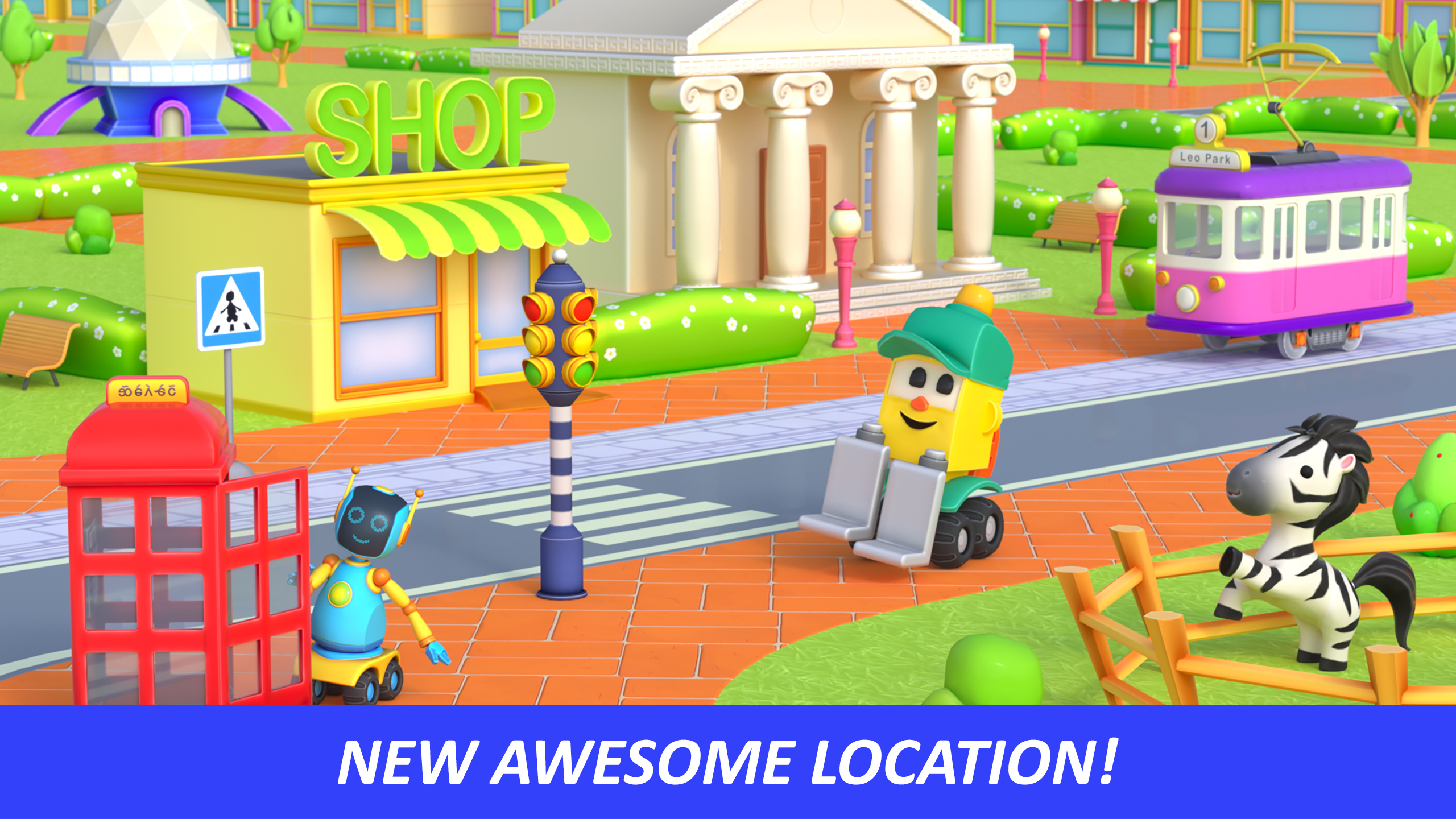 اسکرین شات 1 بازی Leo and Cars World: kids games