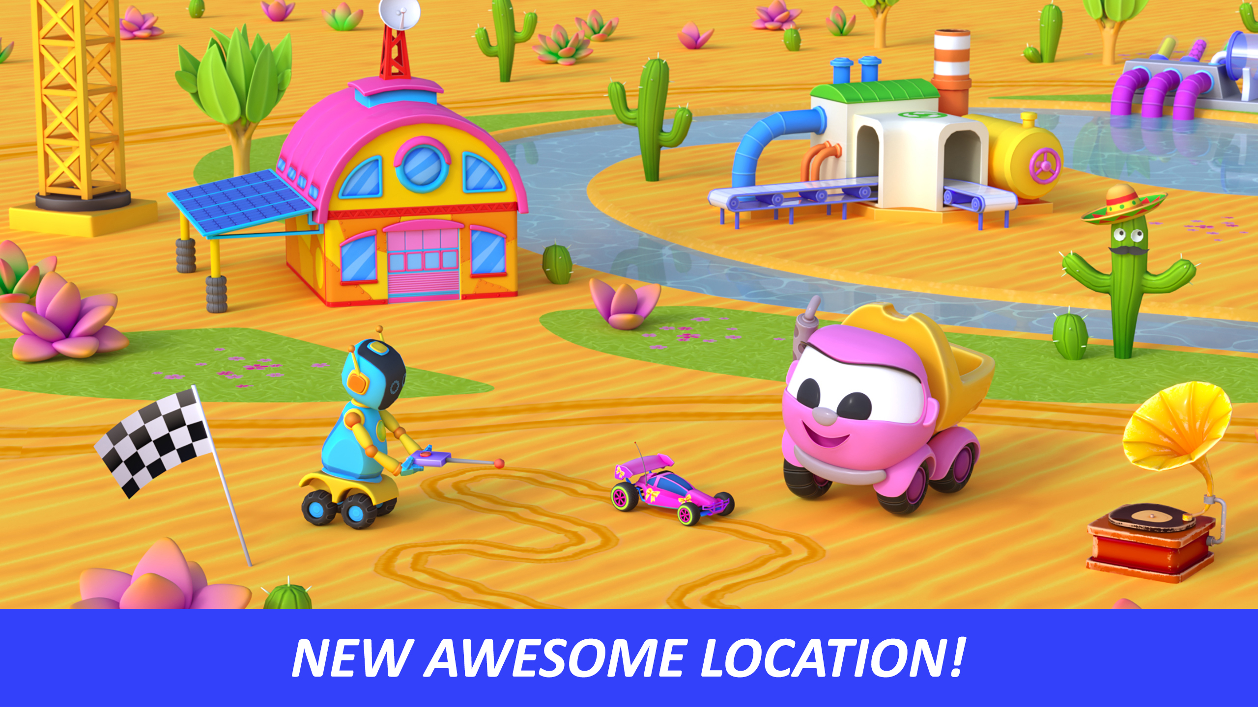 اسکرین شات 1 بازی Leo and Cars World: kids games