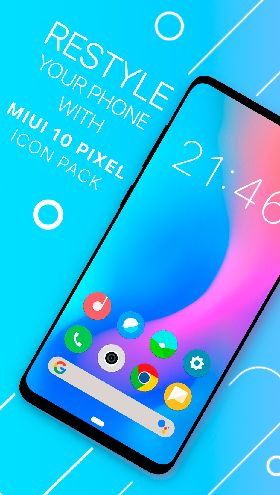 اسکرین شات 1 برنامه MIU 10 Pixel - icon pack