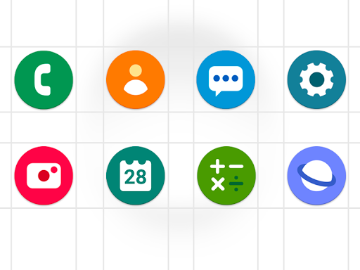 اسکرین شات 1 برنامه One UI Pixel - icon pack