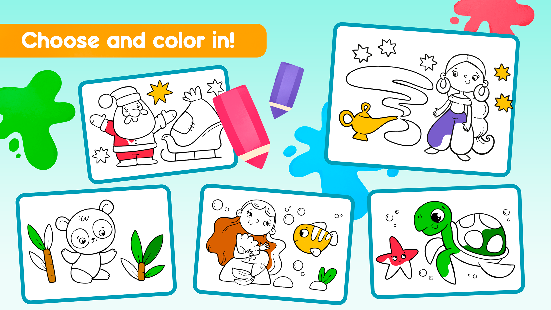 اسکرین شات 5 بازی Coloring book Drawing games