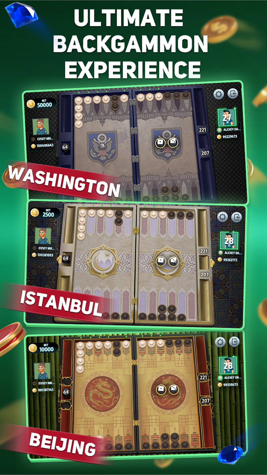 اسکرین شات 2 بازی Backgammon Tournament