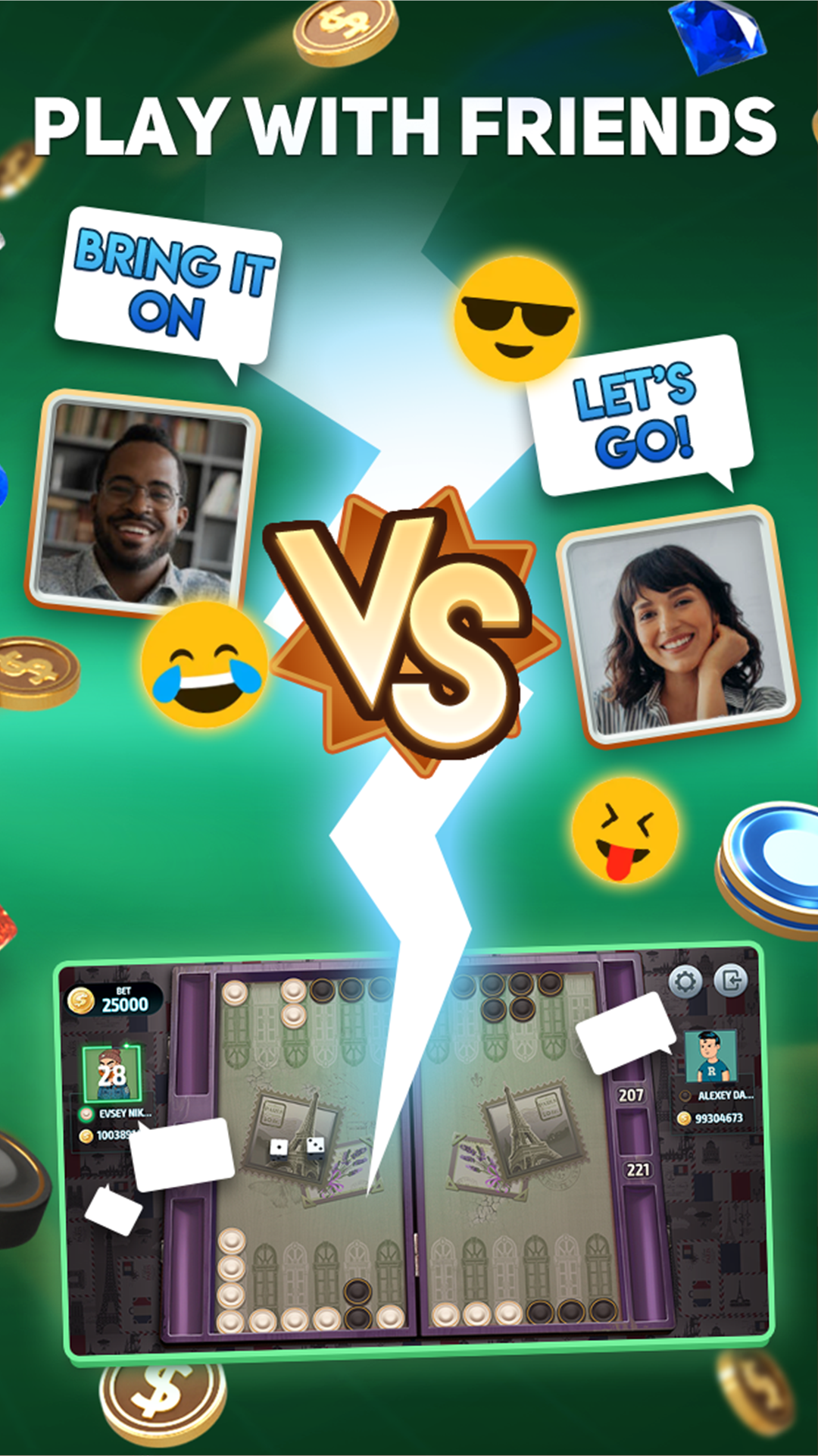 اسکرین شات 4 بازی Backgammon Tournament