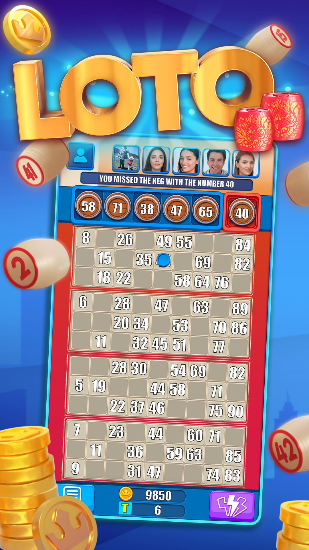 اسکرین شات 1 بازی Russian Loto online