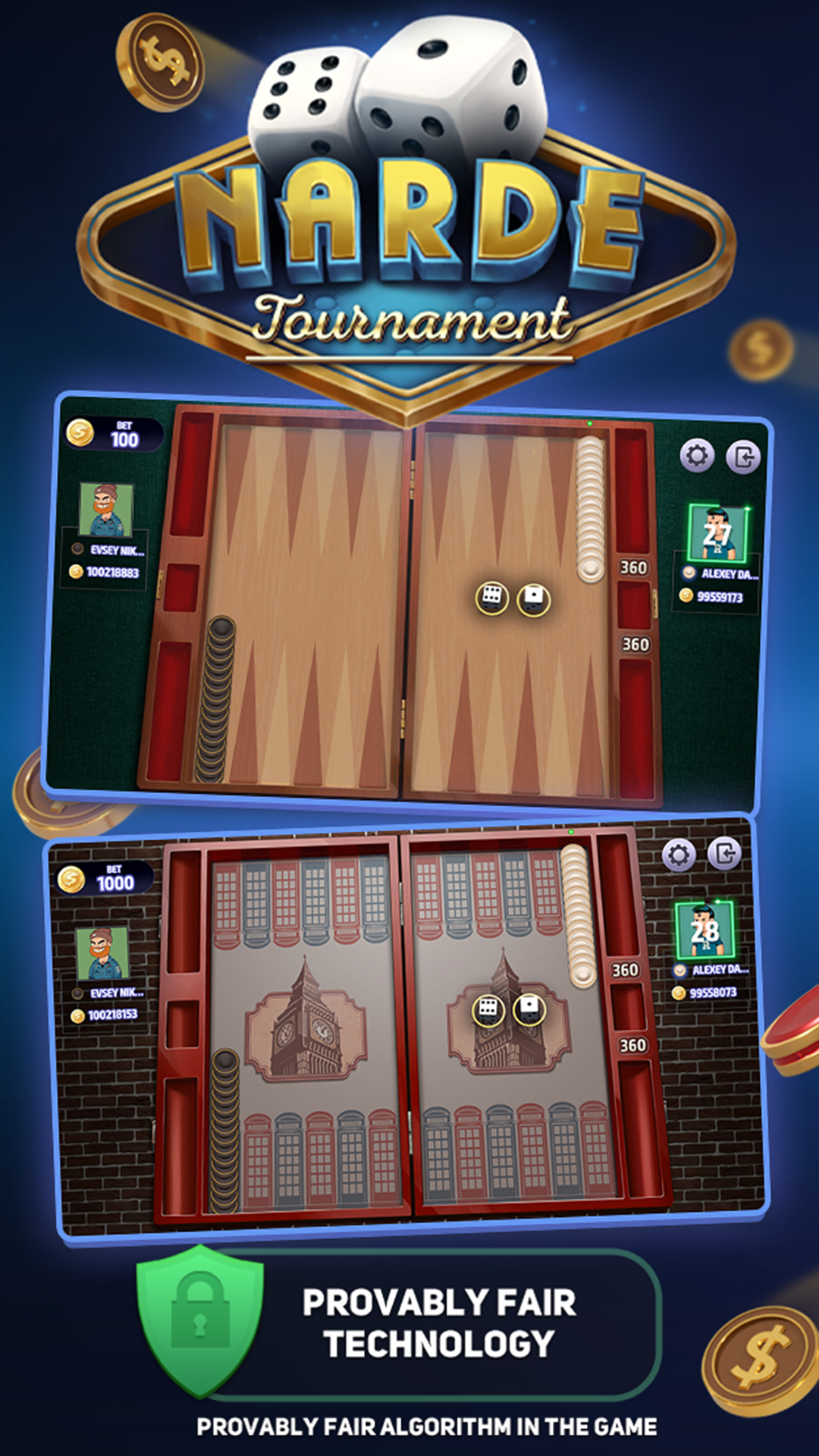 اسکرین شات 1 بازی Narde Tournament