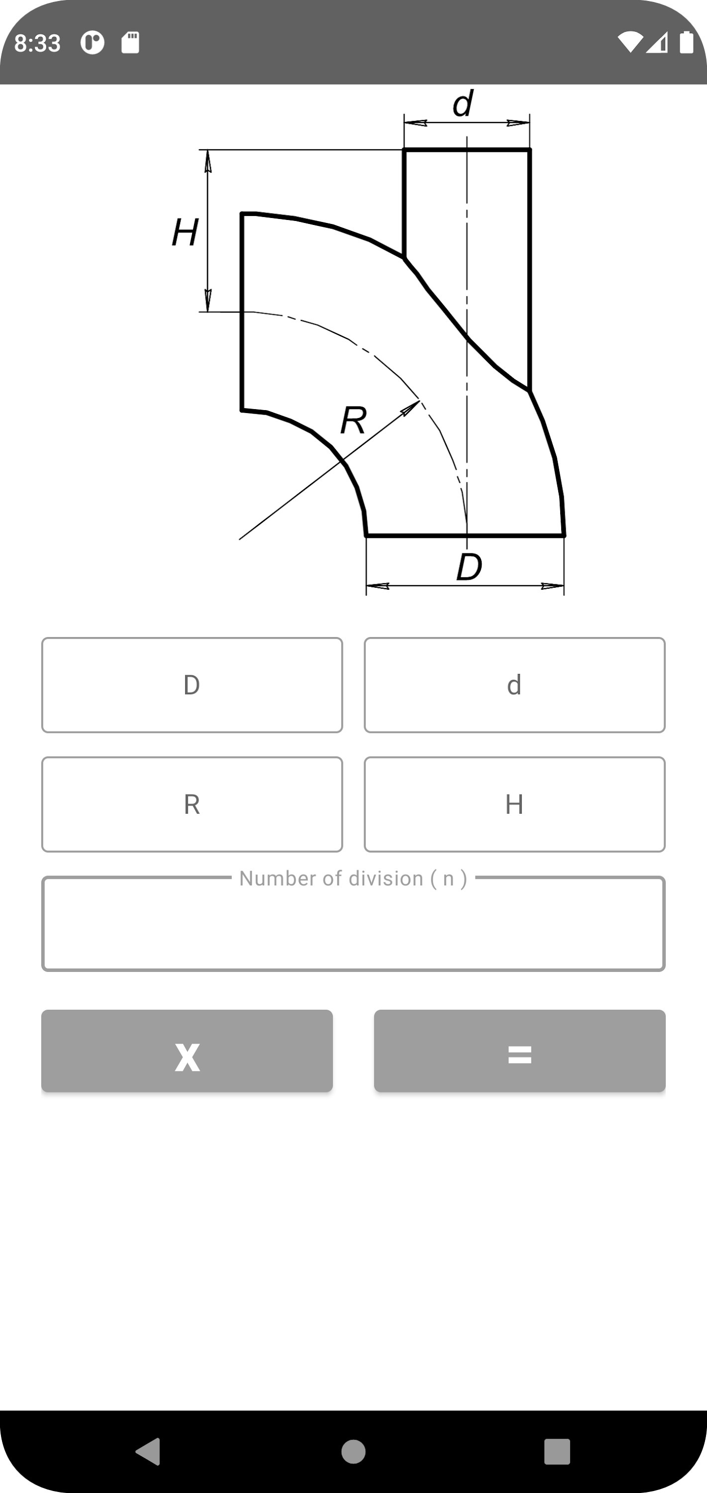 اسکرین شات 3 برنامه Flat Pattern Bend Calculator
