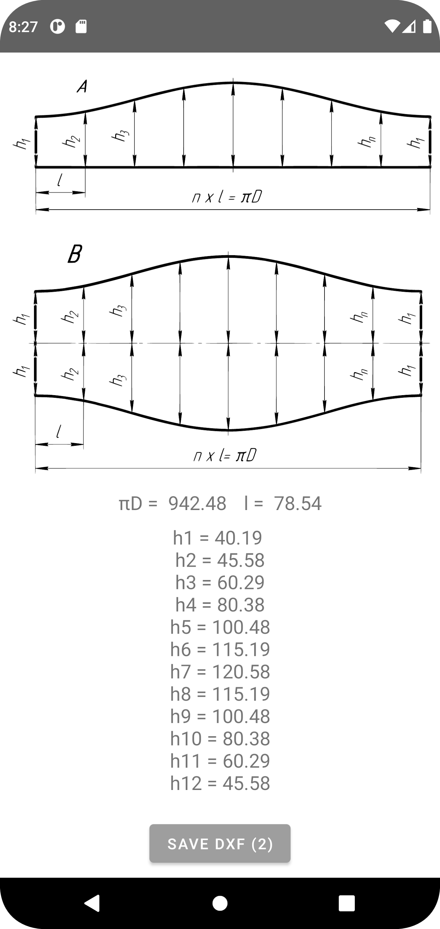 اسکرین شات 6 برنامه Flat Pattern Bend Calculator