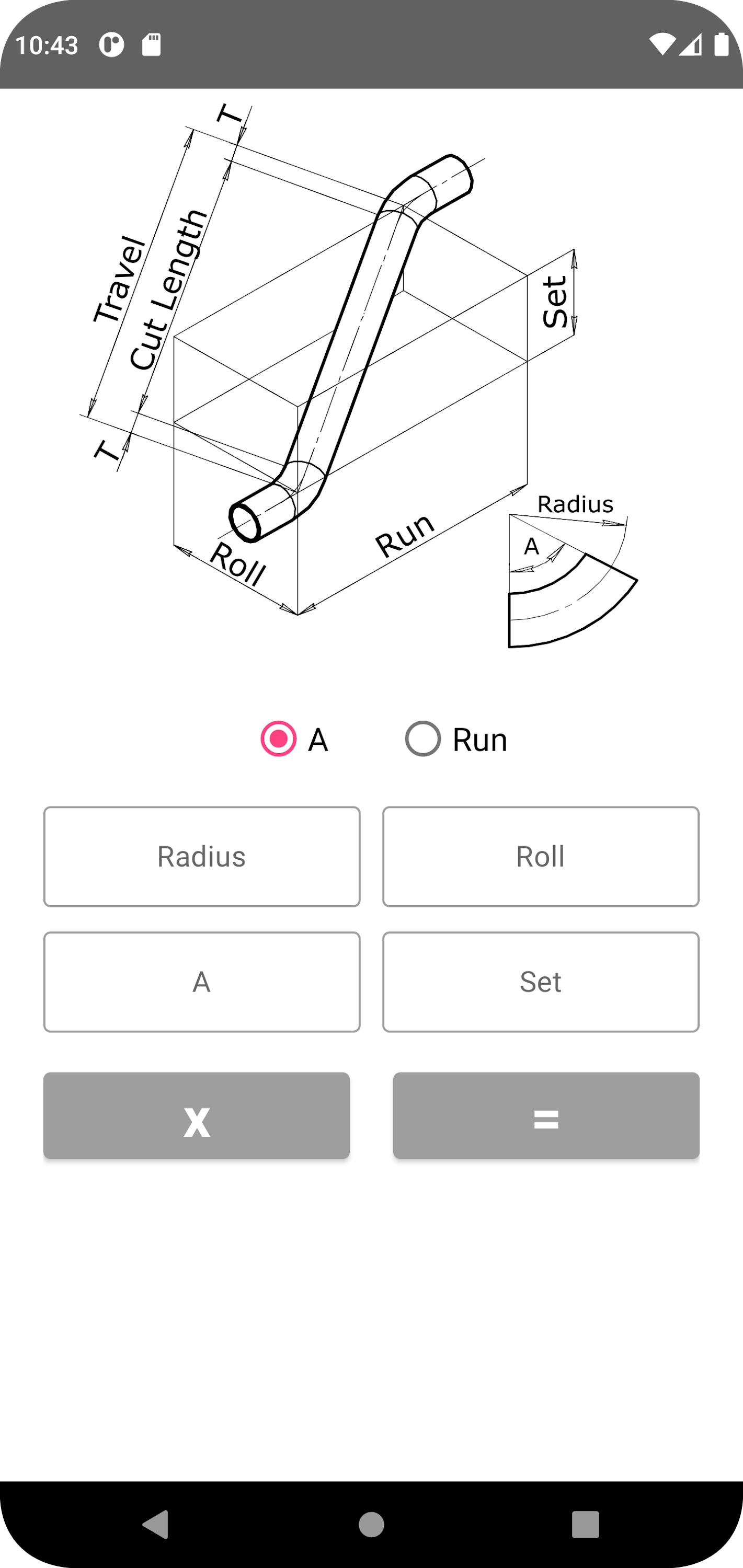 اسکرین شات 5 برنامه Offset Pipe calculator