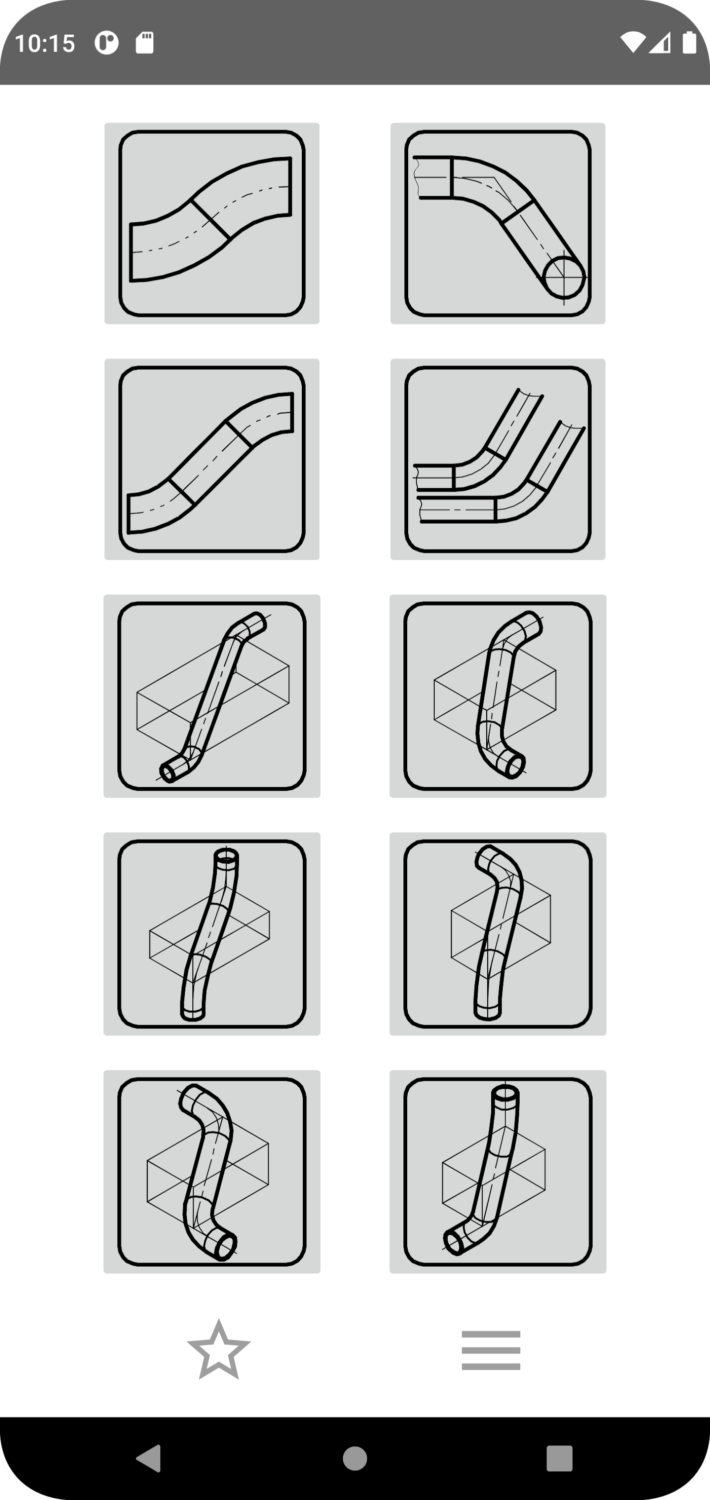 اسکرین شات 1 برنامه Offset Pipe calculator