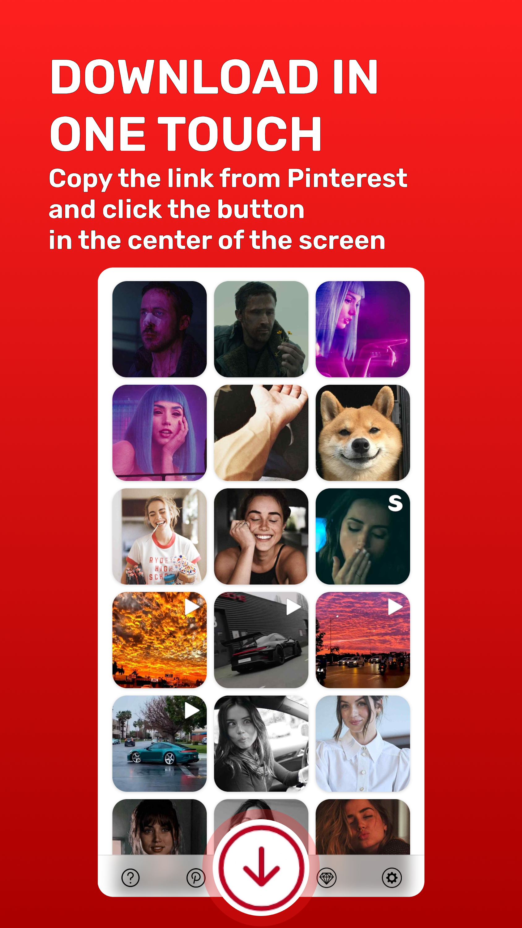 اسکرین شات 2 برنامه Pinterest Video Downloader