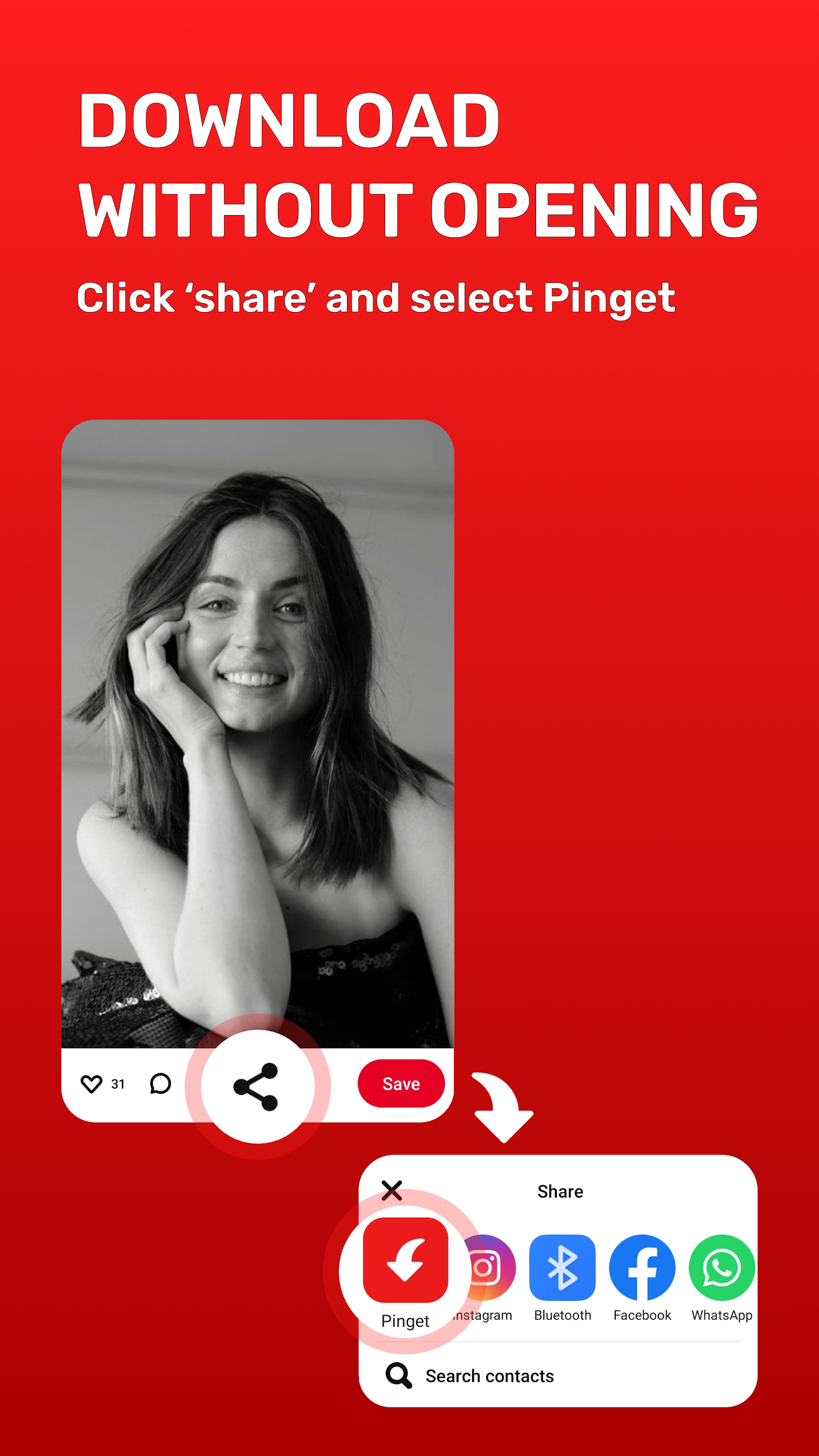 اسکرین شات 3 برنامه Pinterest Video Downloader