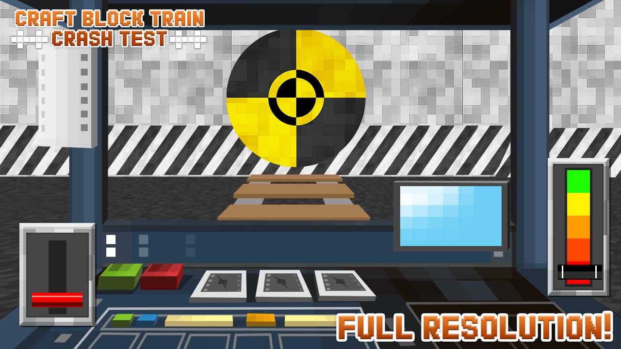 اسکرین شات 2 بازی Craft Block Train Crash Test