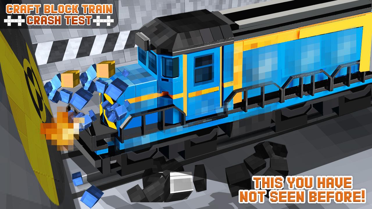 اسکرین شات 1 بازی Craft Block Train Crash Test