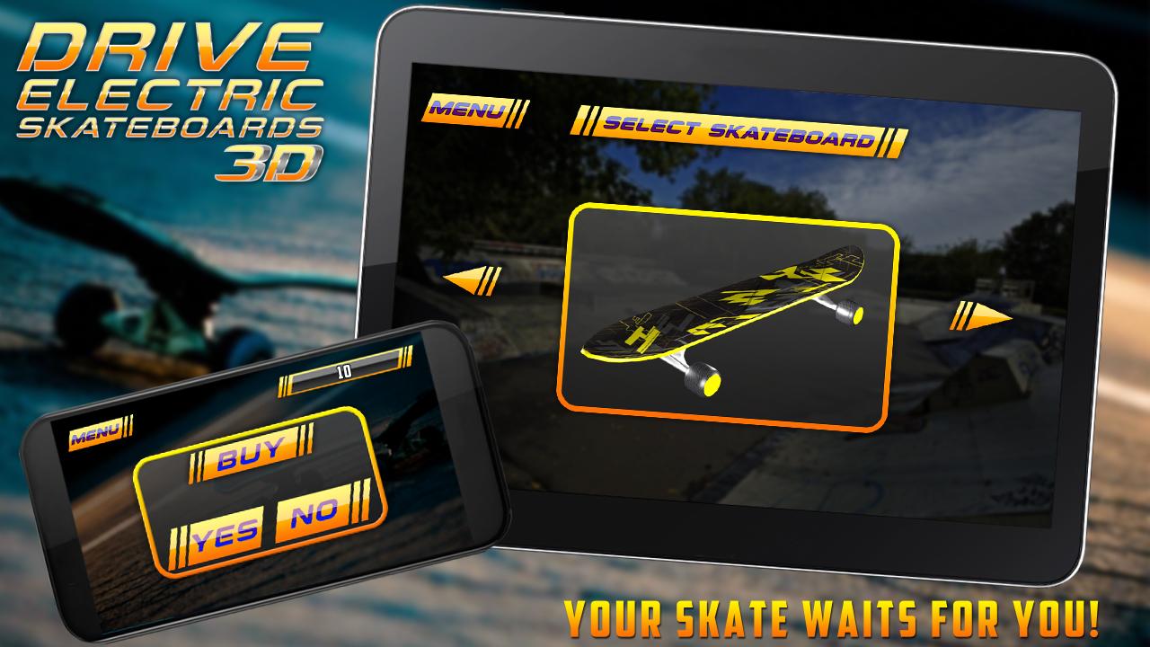اسکرین شات 3 بازی Drive Electric Skateboard 3D
