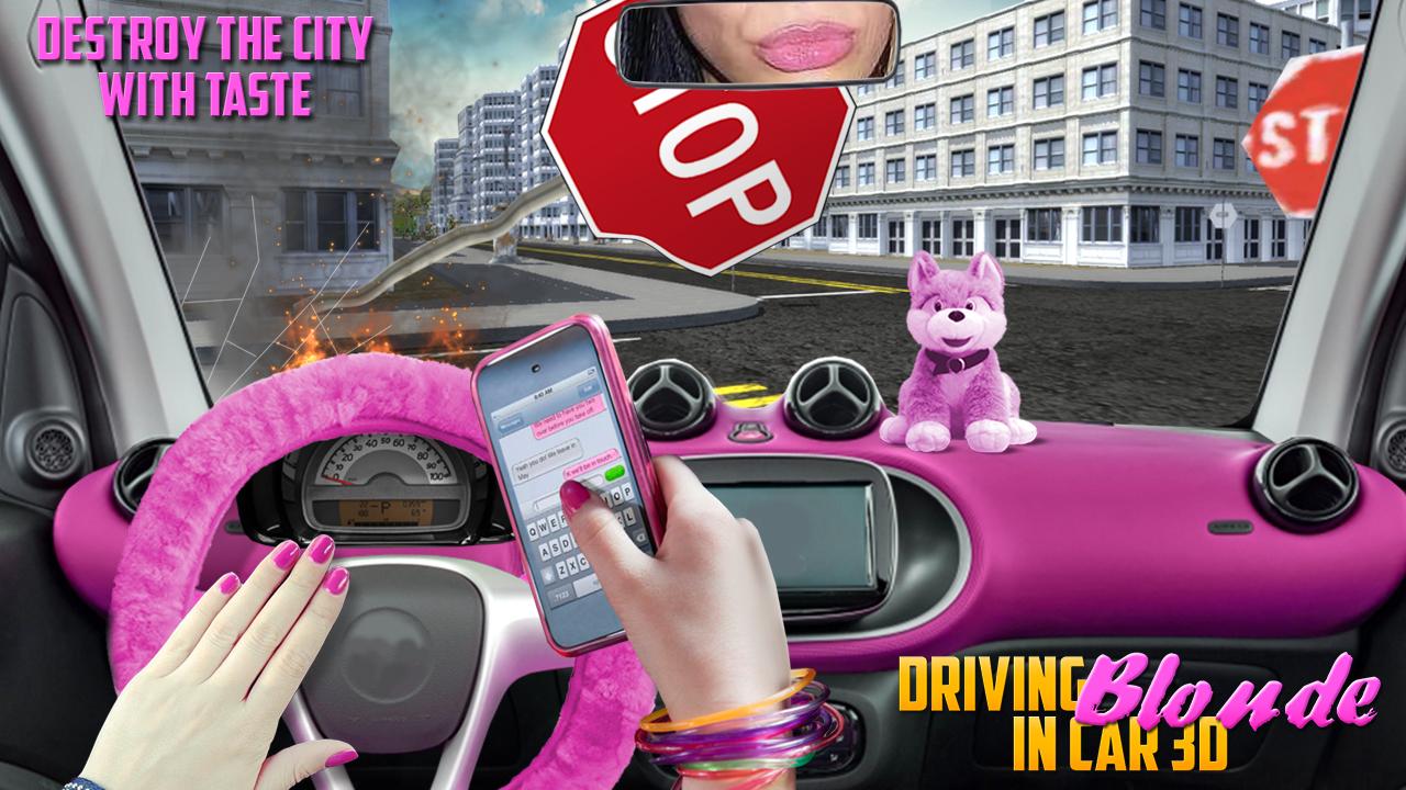 اسکرین شات 3 بازی Driving Blonde Car 3D City Sim