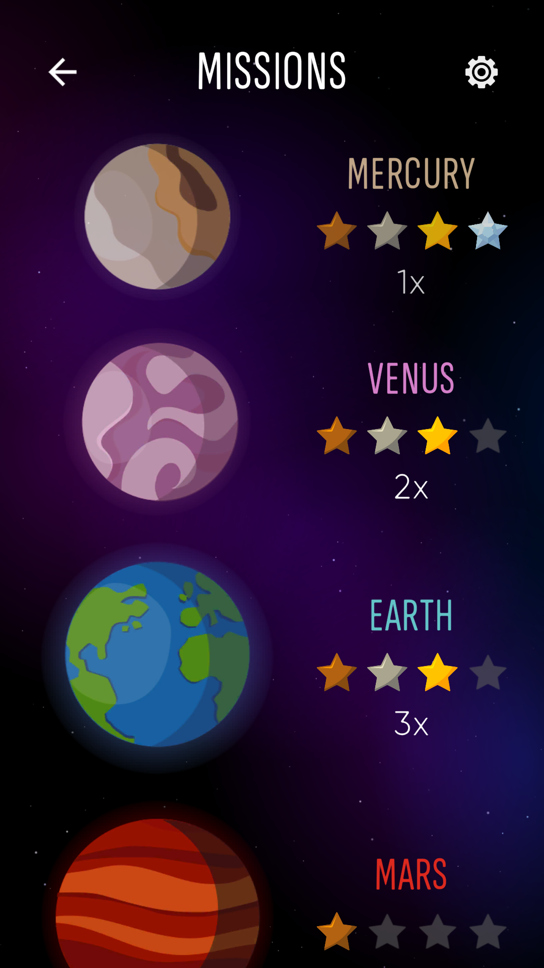 اسکرین شات 2 بازی Space Math: Times Tables Games