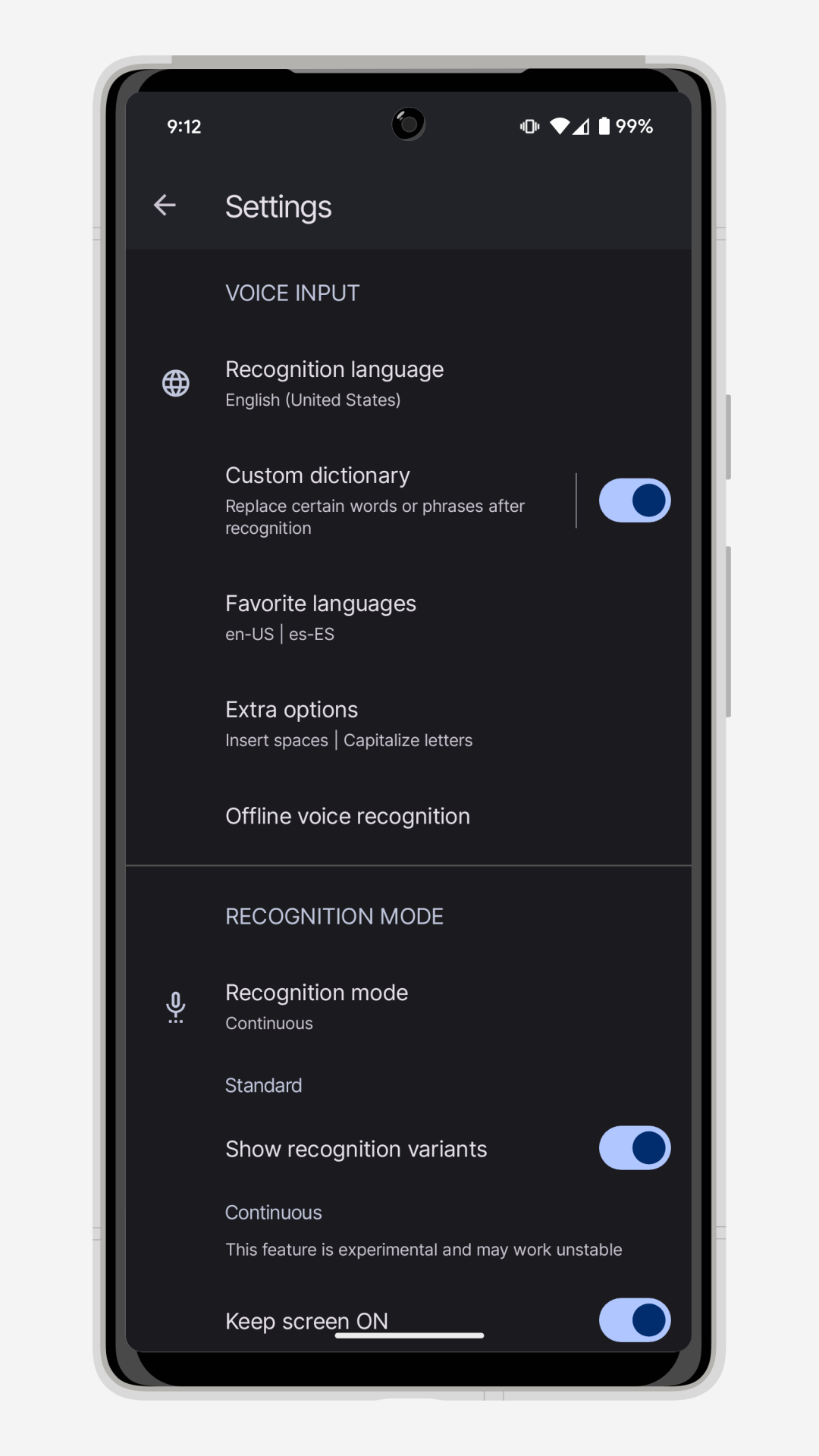 اسکرین شات 3 برنامه Write by Voice: Speech to Text