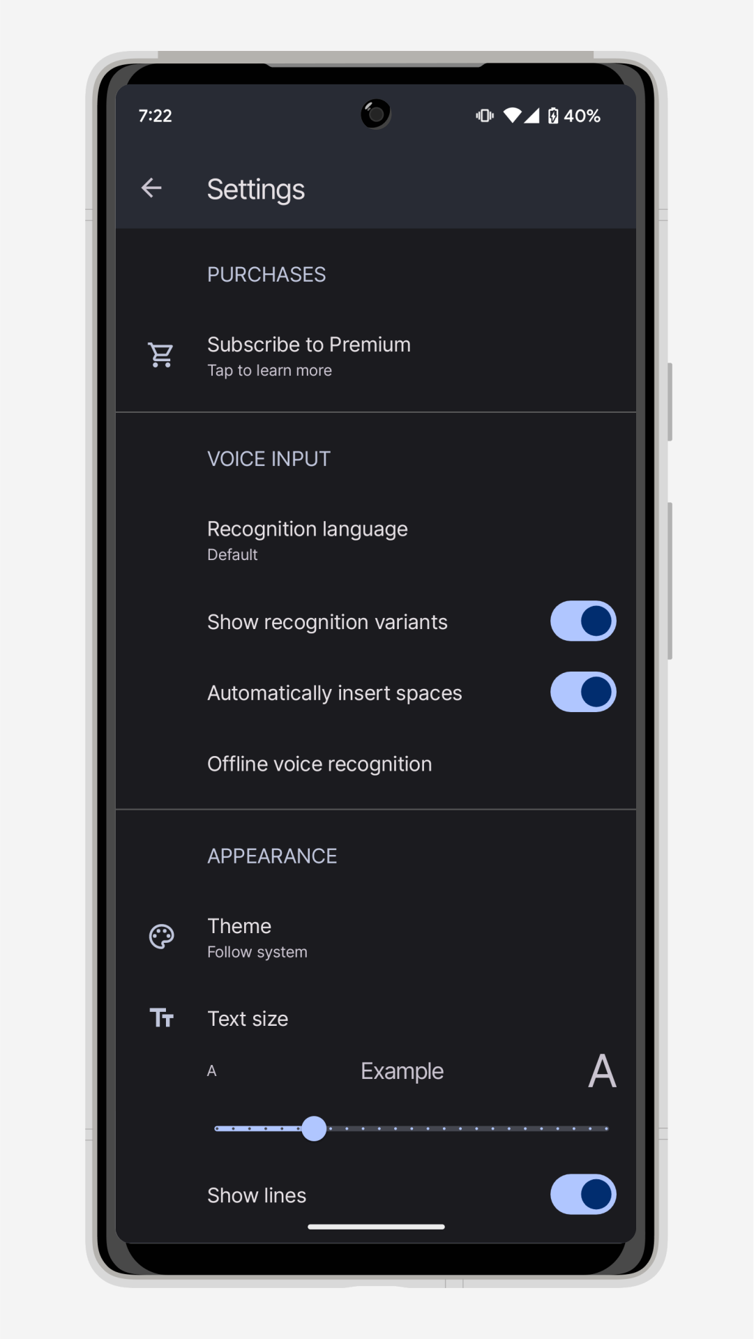 اسکرین شات 3 برنامه Write by Voice: Speech to Text
