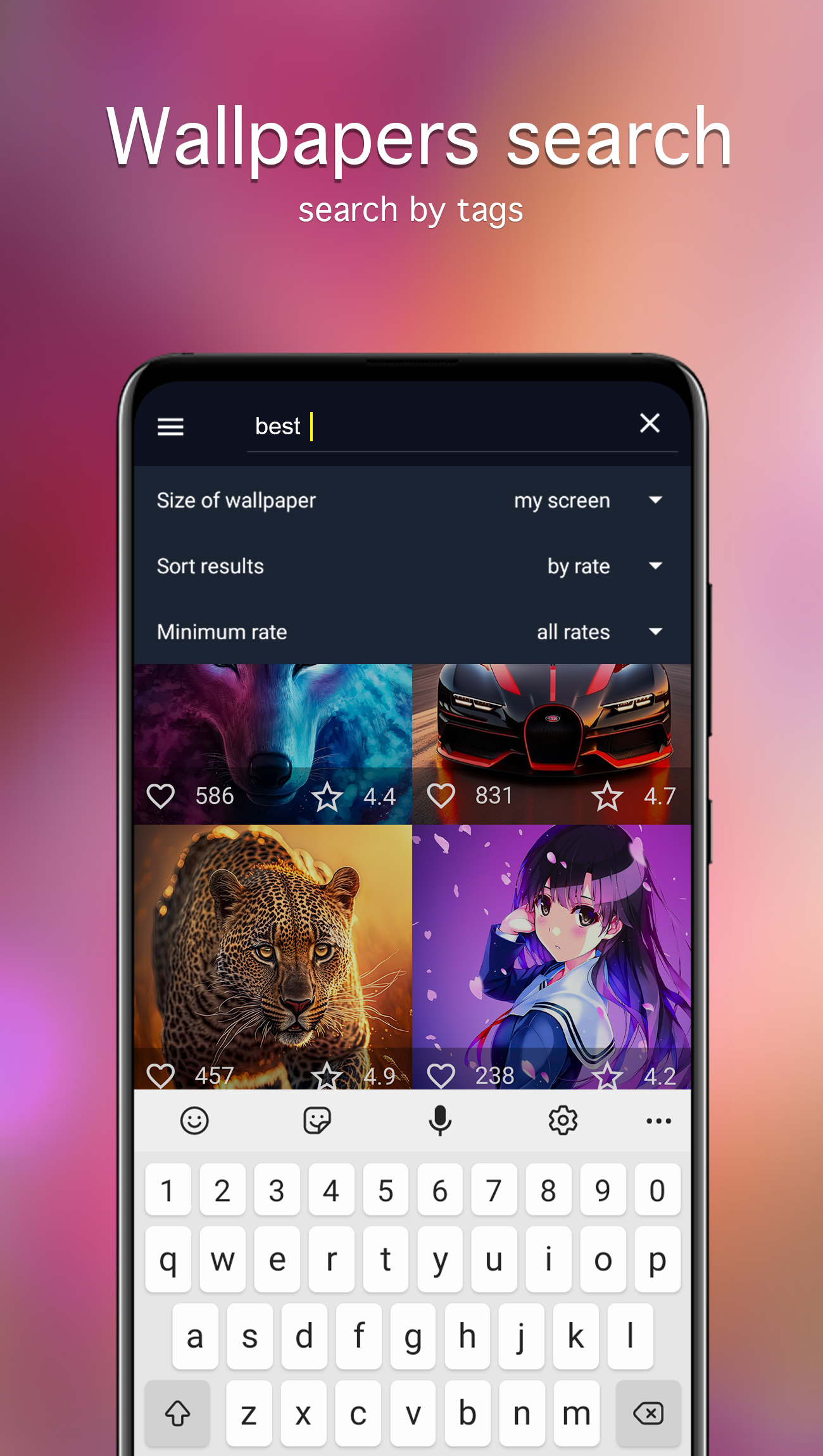 اسکرین شات 3 برنامه 7Fon: Wallpapers & Backgrounds