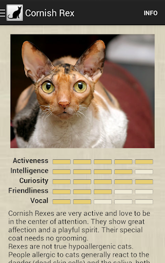 اسکرین شات 5 برنامه Cat Breeds