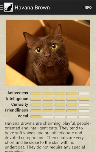 اسکرین شات 3 برنامه Cat Breeds