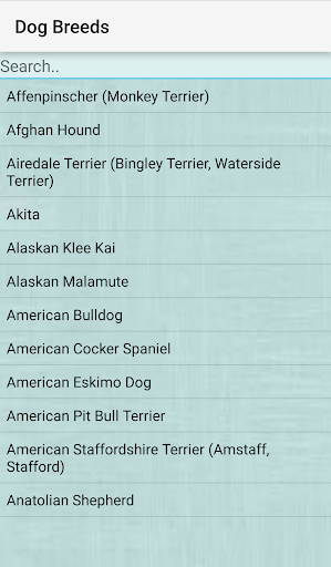 اسکرین شات 3 برنامه Dog Breeds