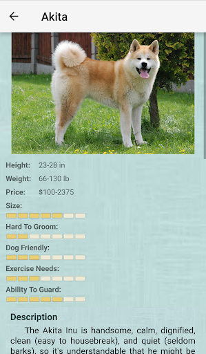 اسکرین شات 5 برنامه Dog Breeds
