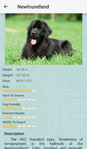 اسکرین شات 2 برنامه Dog Breeds