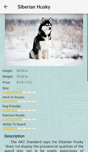 اسکرین شات 6 برنامه Dog Breeds