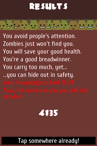 اسکرین شات 6 بازی Zombie Apocalypse Quiz