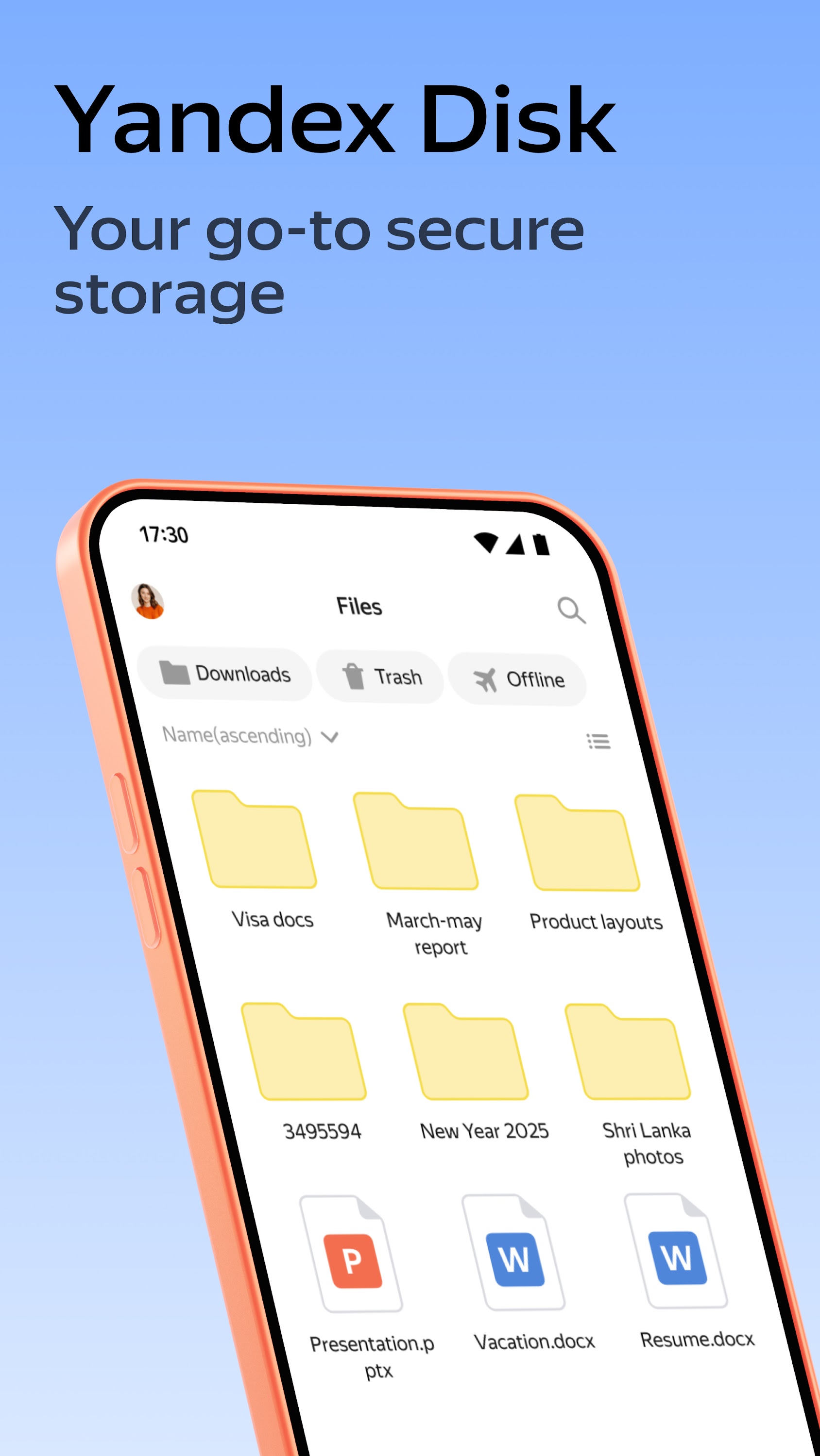اسکرین شات 1 برنامه Yandex Disk – Cloud Storage