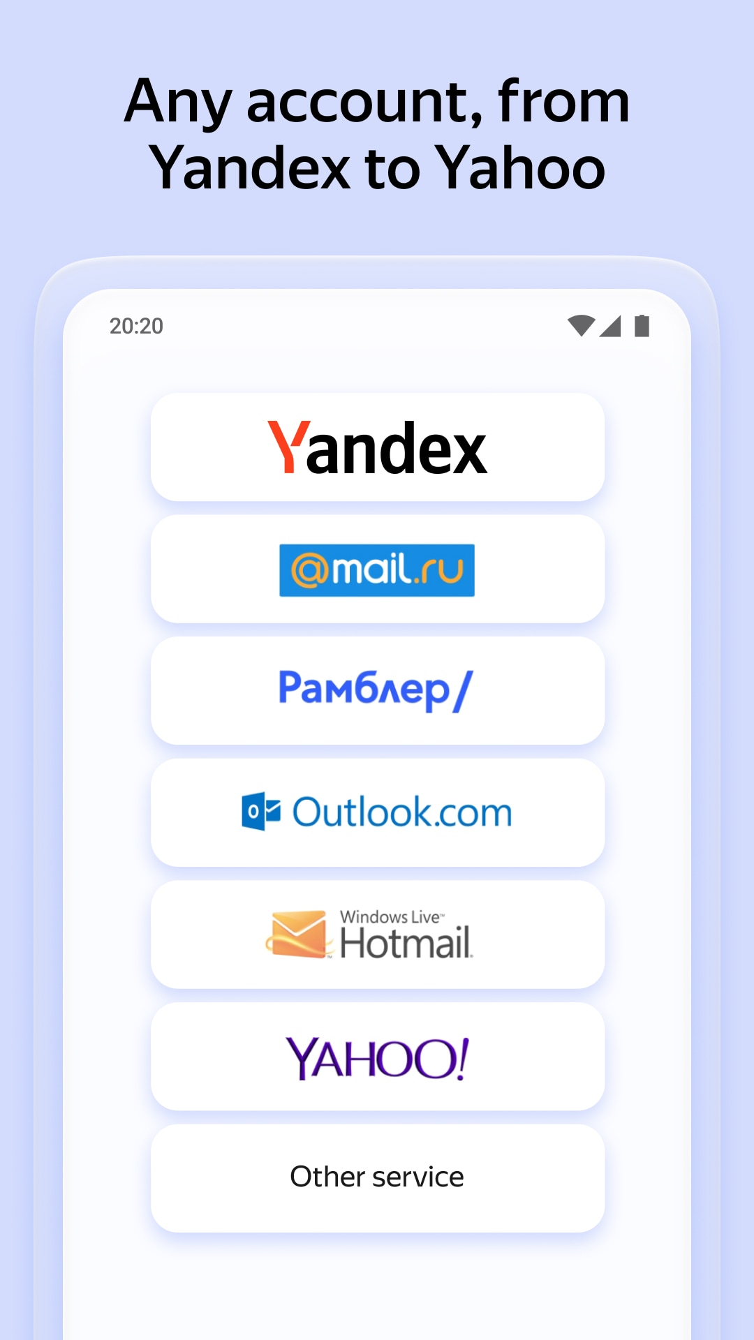 اسکرین شات 3 برنامه Yandex Mail: Email & Cloud