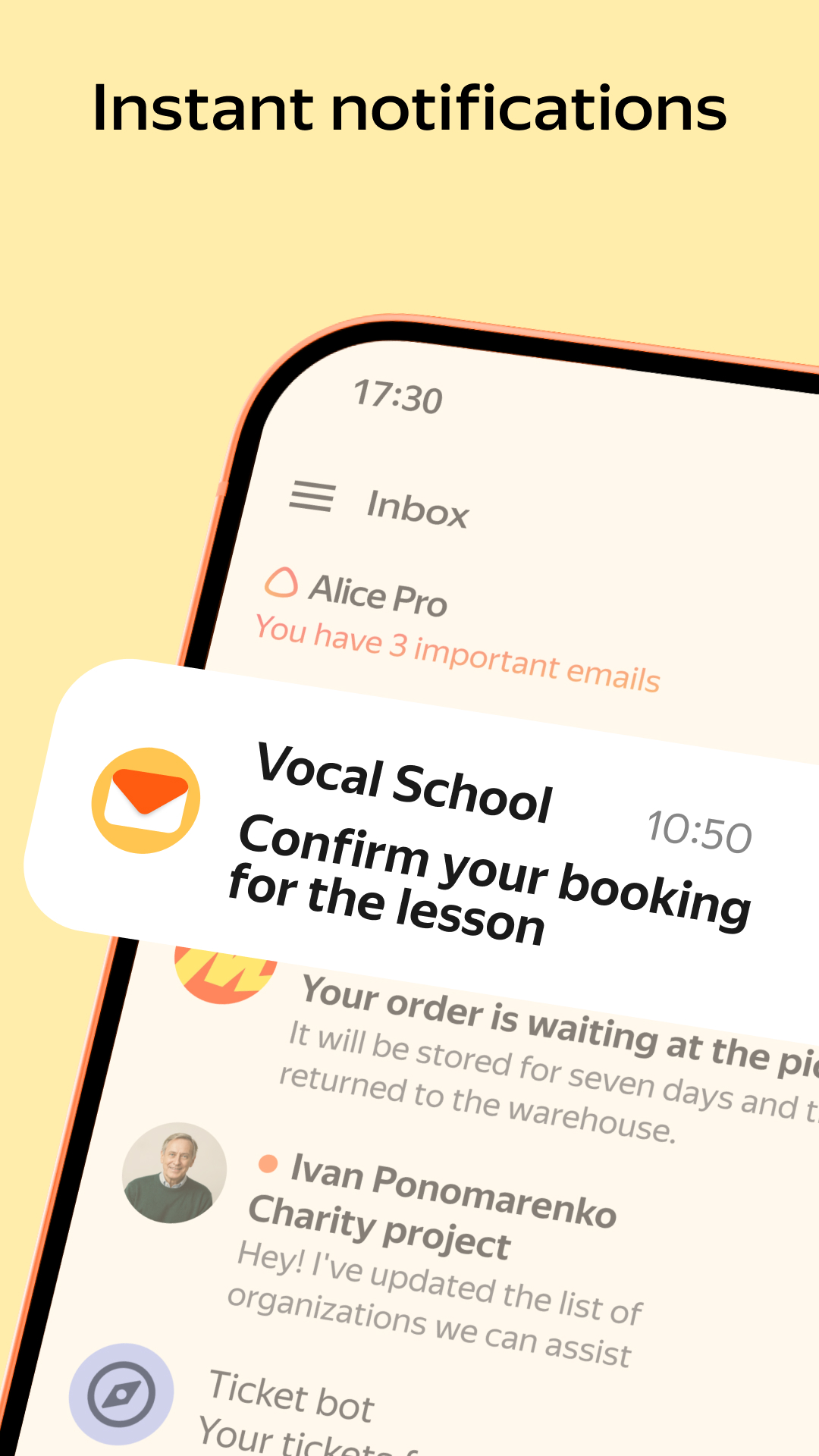 اسکرین شات 4 برنامه Yandex Mail: Email & Cloud